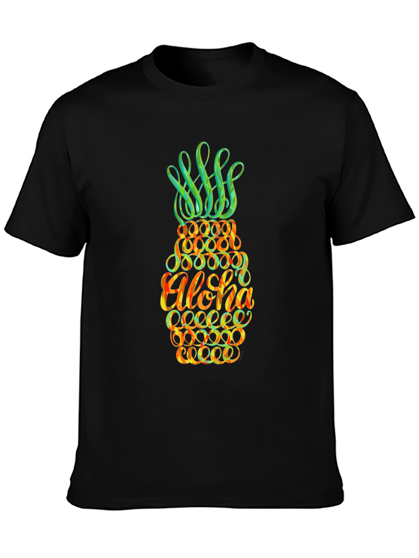 Aloha Pineapple Graphic T-Shirt - Tropical Vibe