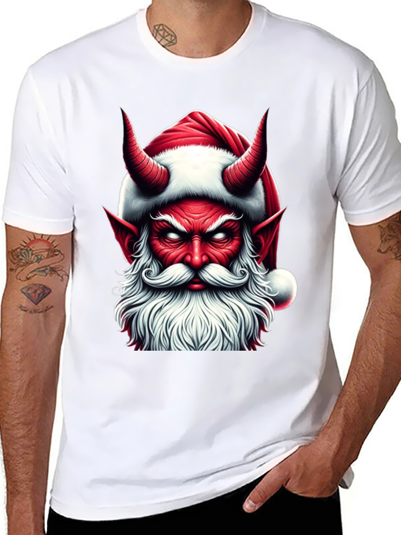 Devil Santa Graphic T-Shirt