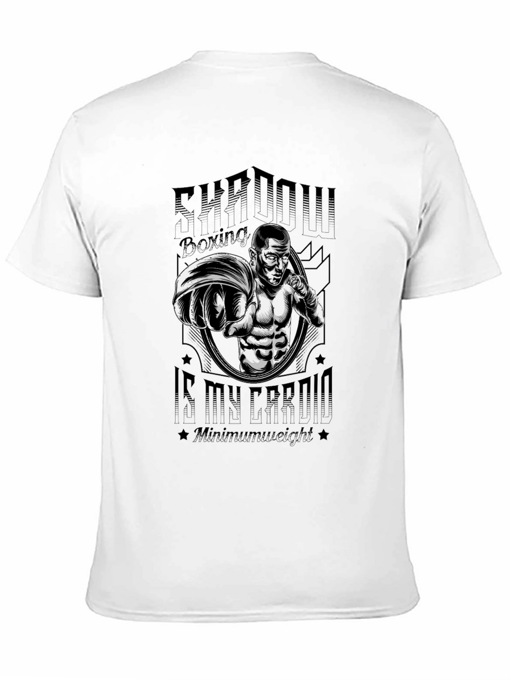 Shadow Boxing Graphic Tee - Workout Cardio T-Shirt
