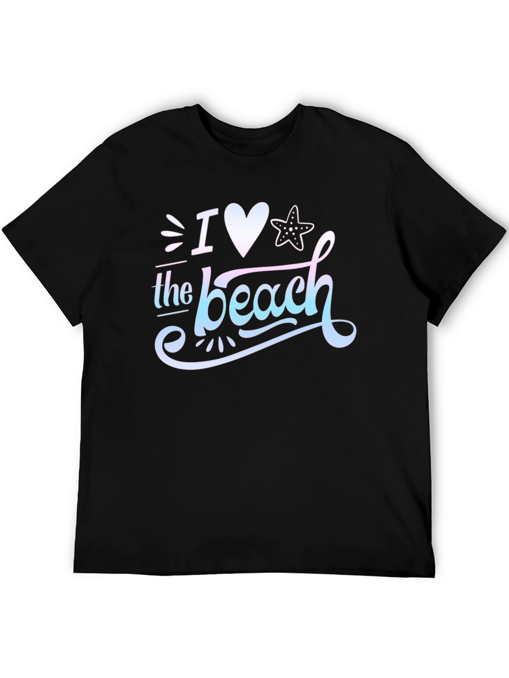 I Love the Beach Graphic T-Shirt