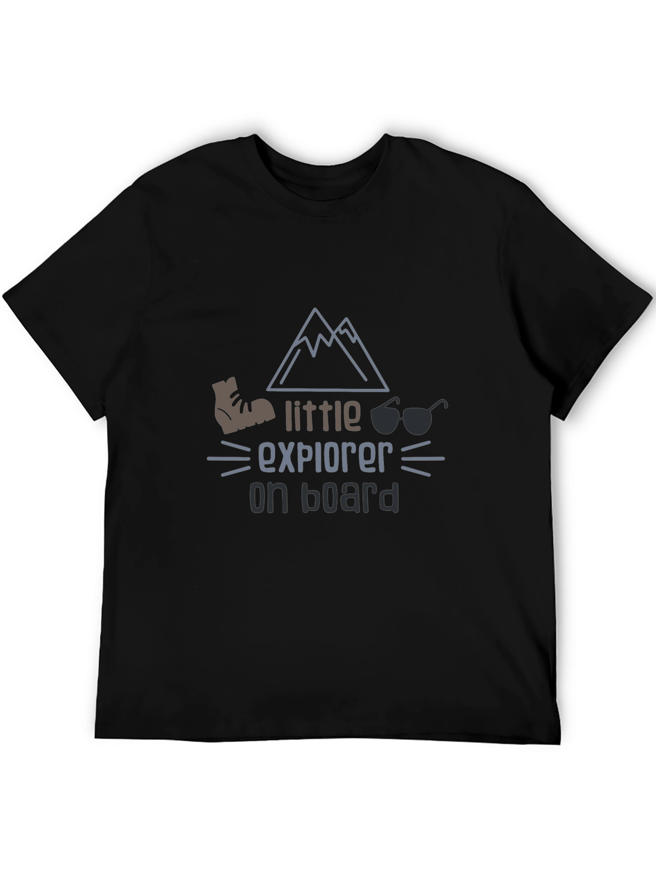 Little Explorer On Board Graphic T-Shirt - Kids Adventure