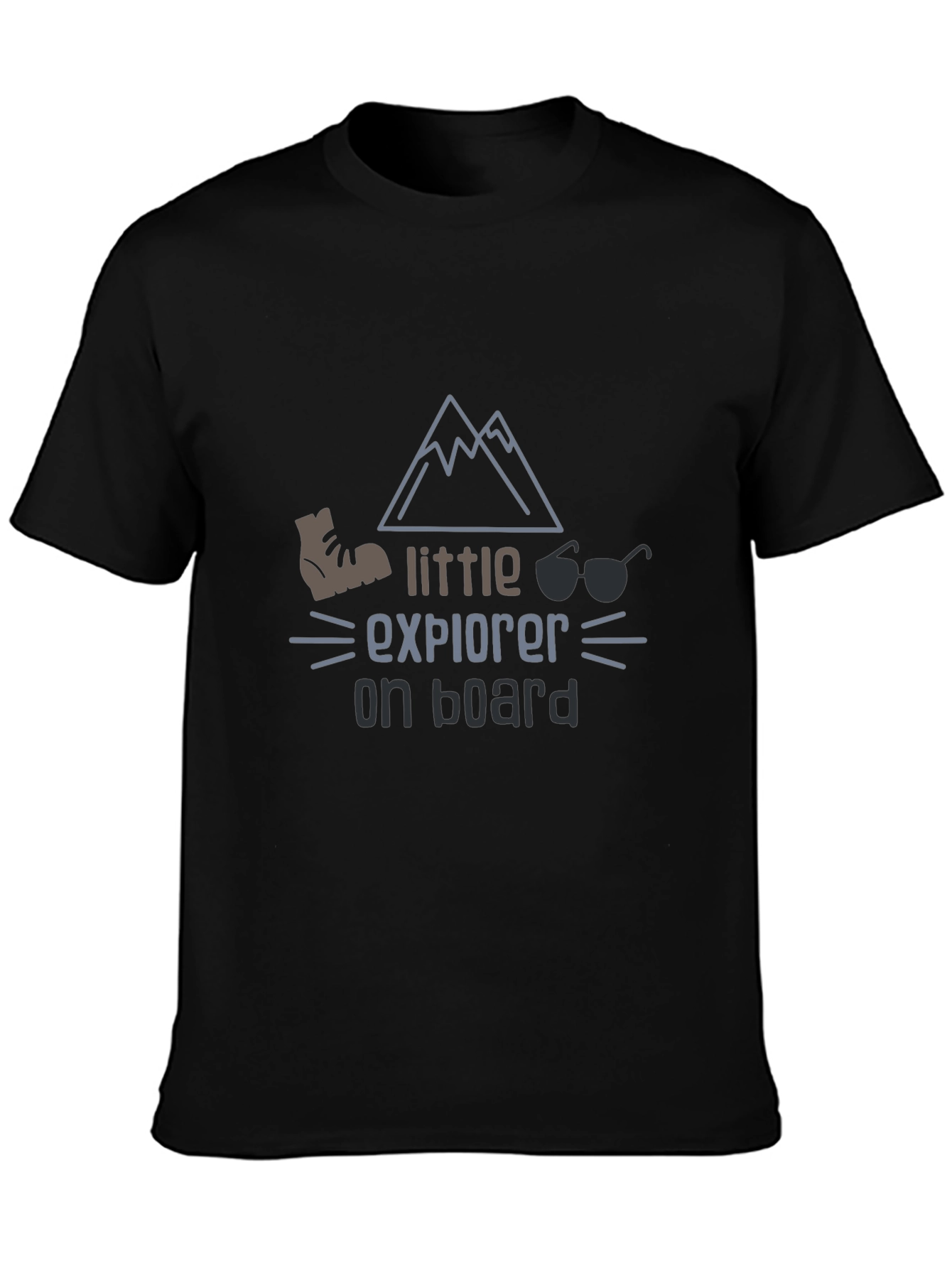 Little Explorer On Board Graphic T-Shirt - Kids Adventure