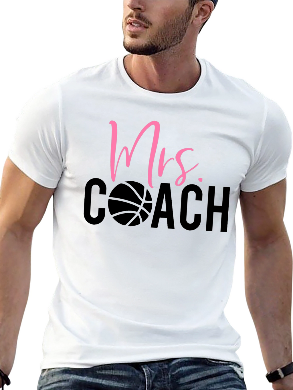 Mrs. Coach Graphic T-Shirt