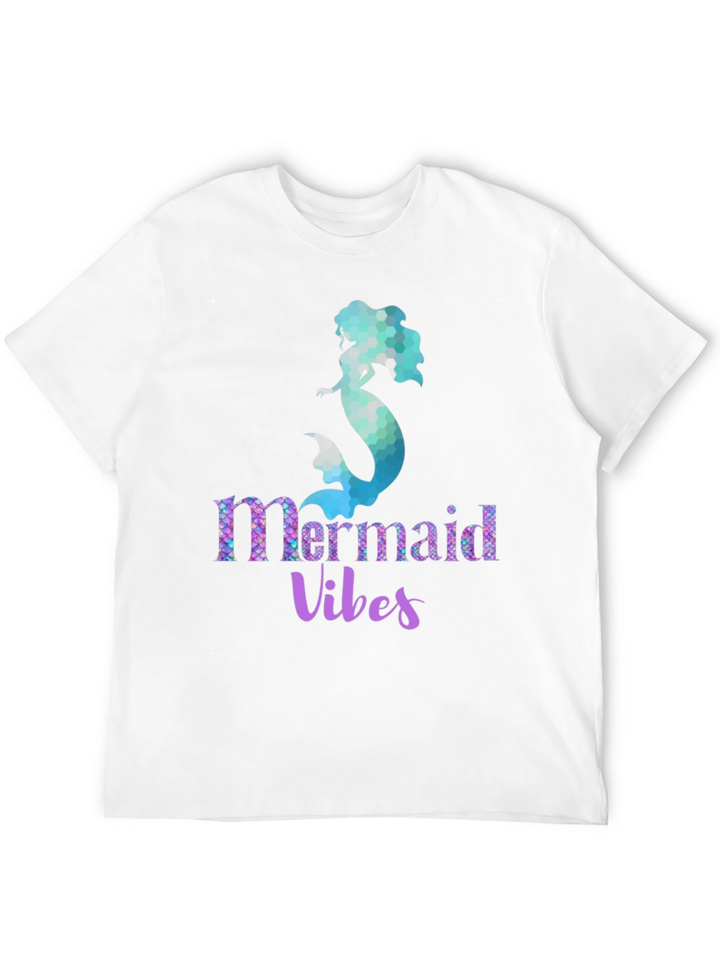 Mermaid Vibes Graphic Tee - Black Unisex T-Shirt