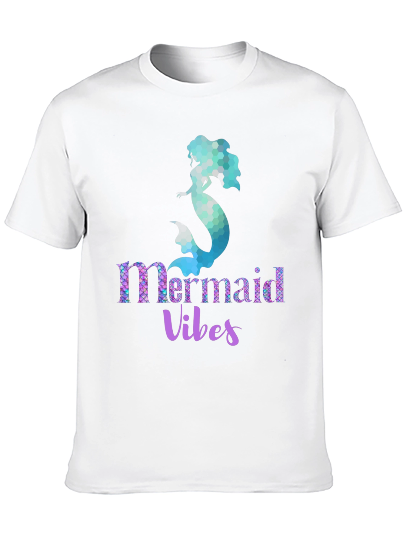 Mermaid Vibes Graphic Tee - Black Unisex T-Shirt