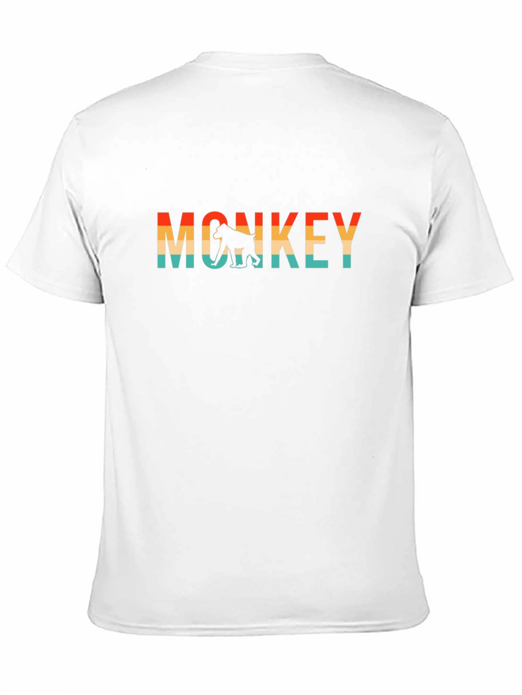 Retro Monkey Graphic T-Shirt - Stylish Crew Neck Tee
