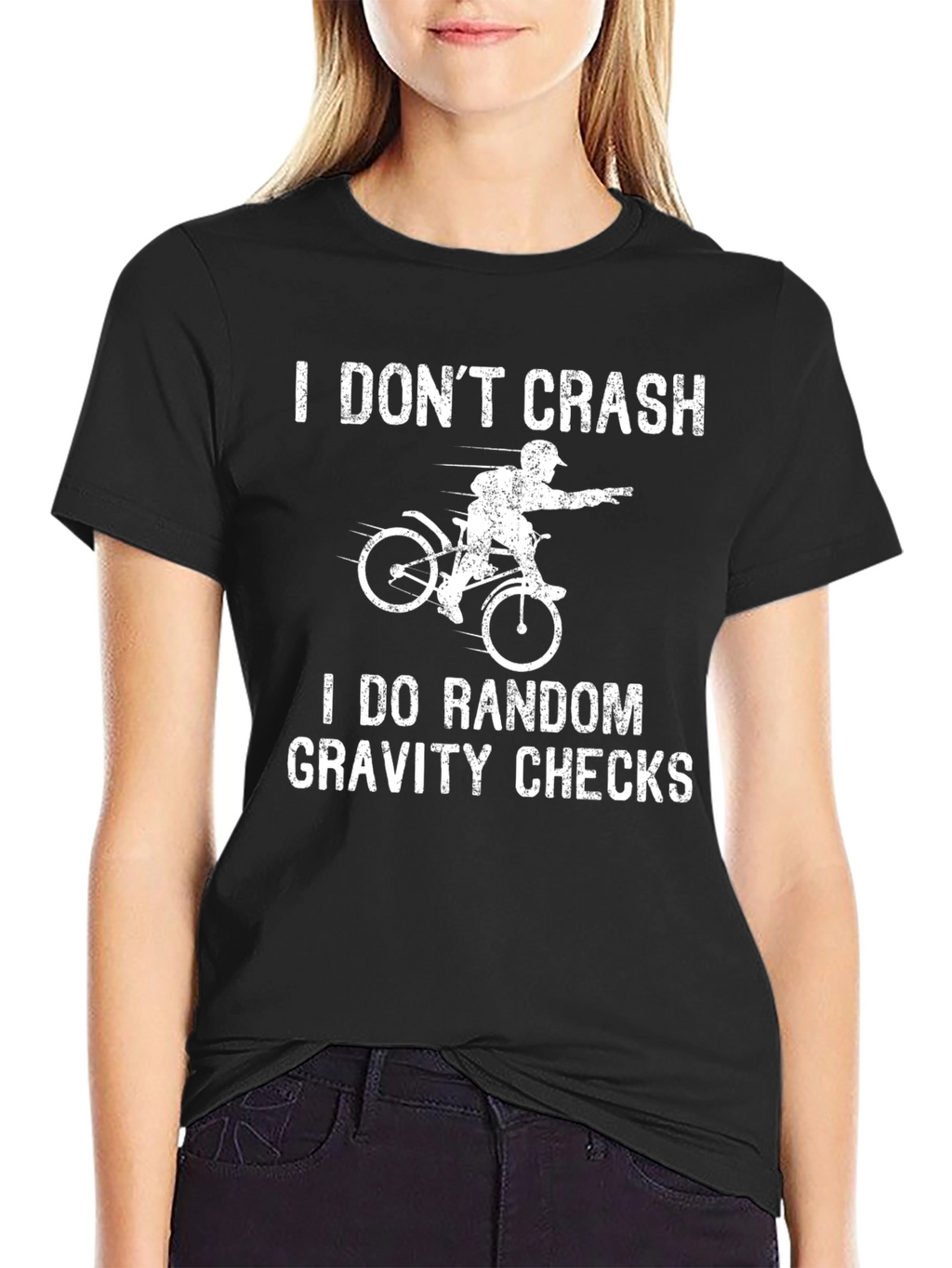 Funny Mountain Bike T-Shirt - Random Gravity Checks