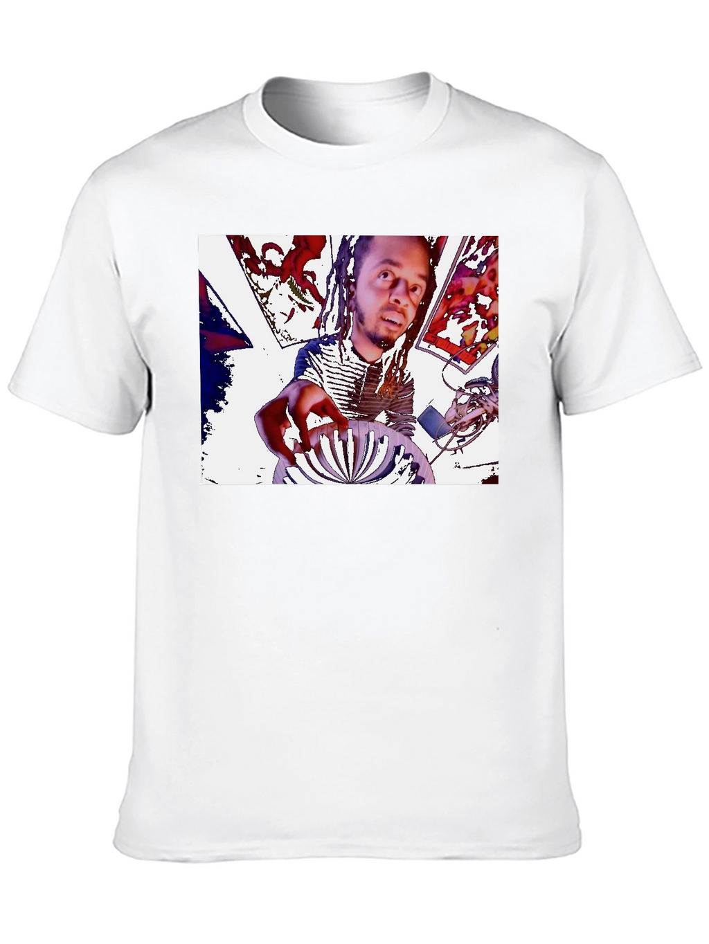 Mans Black Graphic Tee