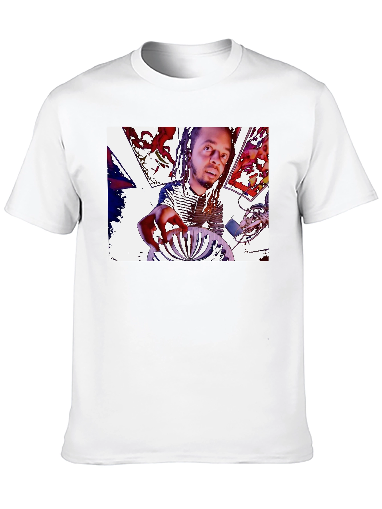 Mans Black Graphic Tee