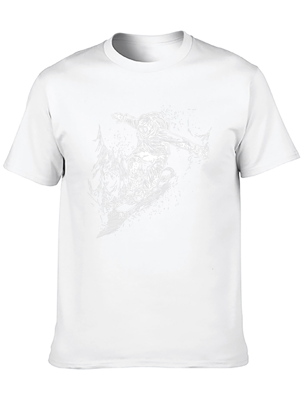 Snowboarder Graphic Black T-Shirt