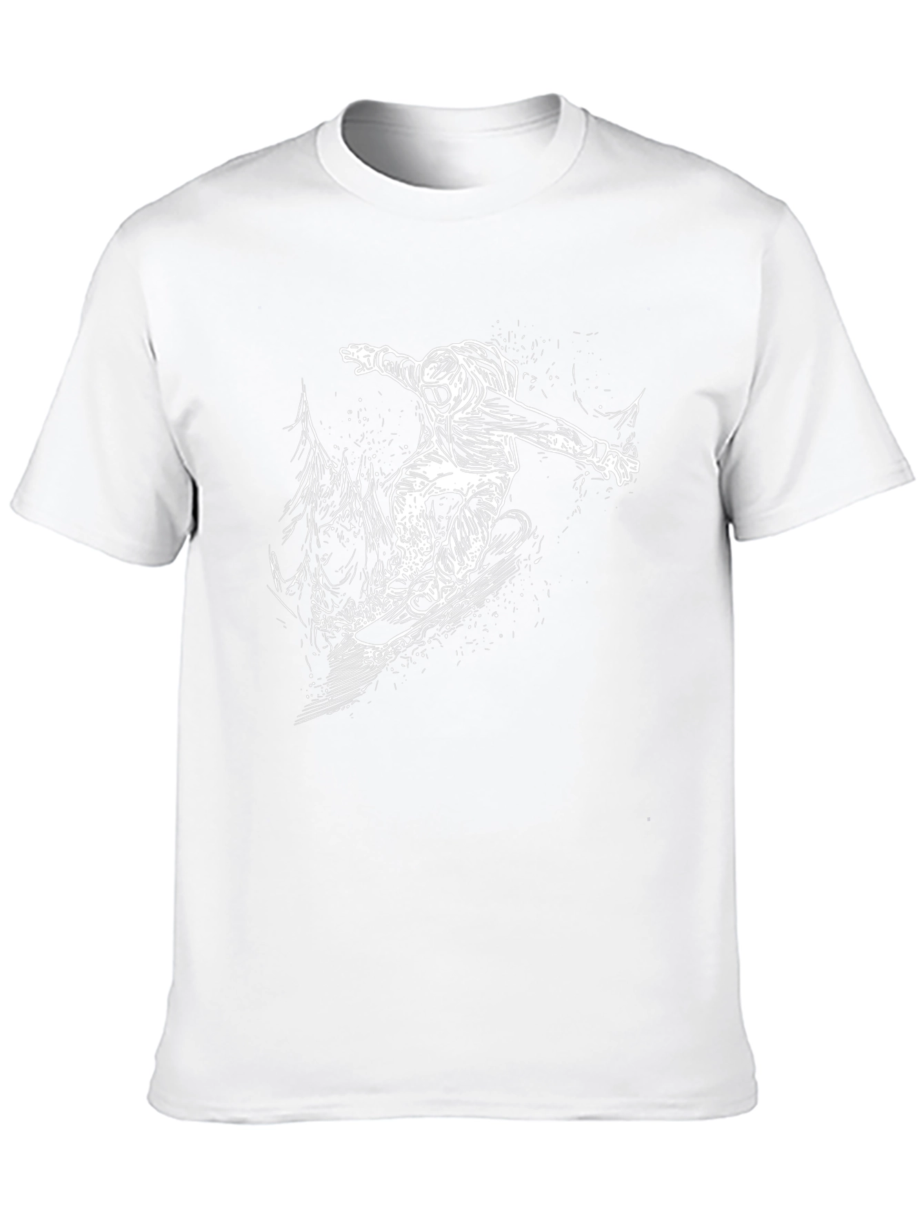 Snowboarder Graphic Black T-Shirt