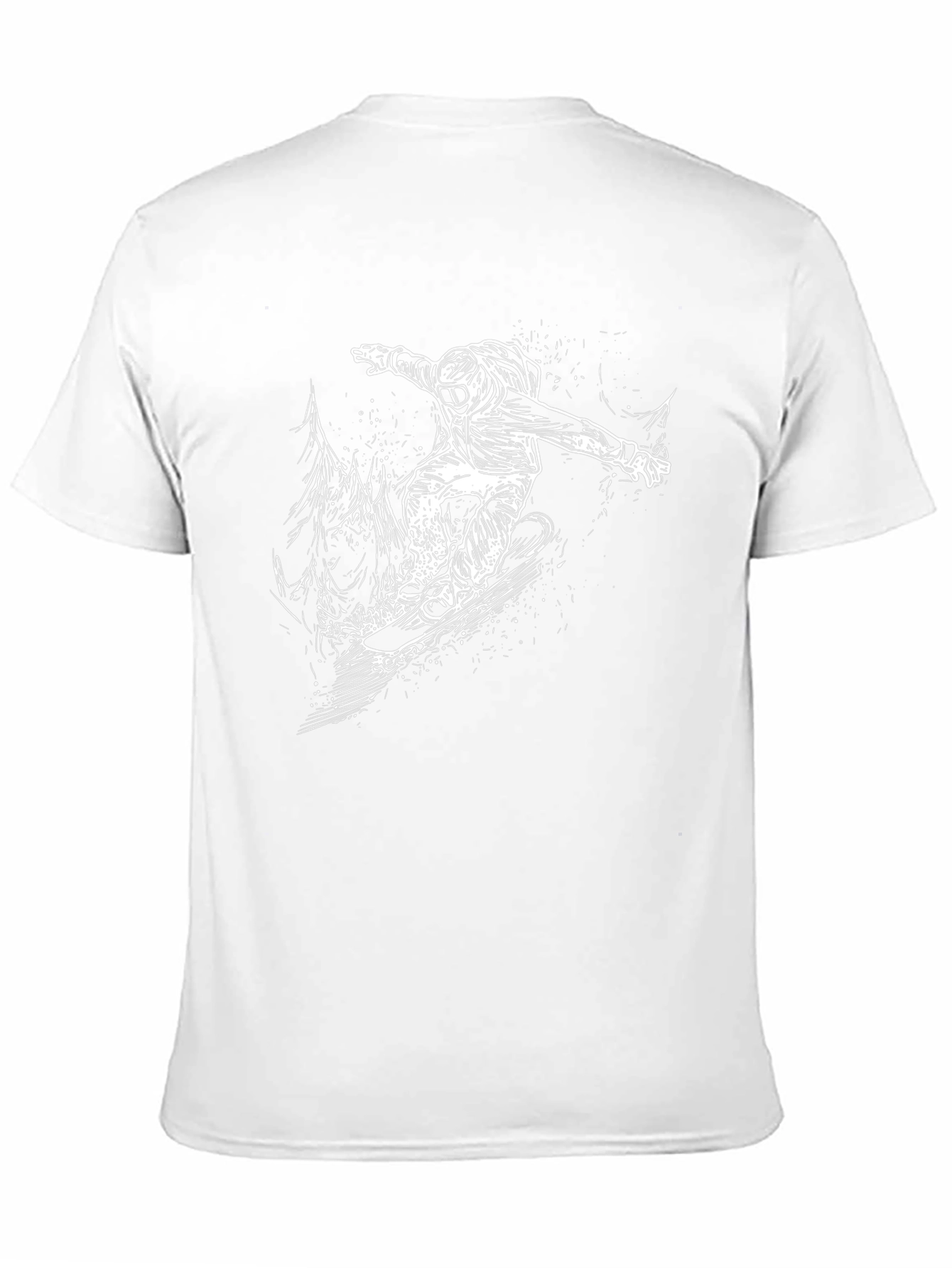 Snowboarder Graphic Black T-Shirt