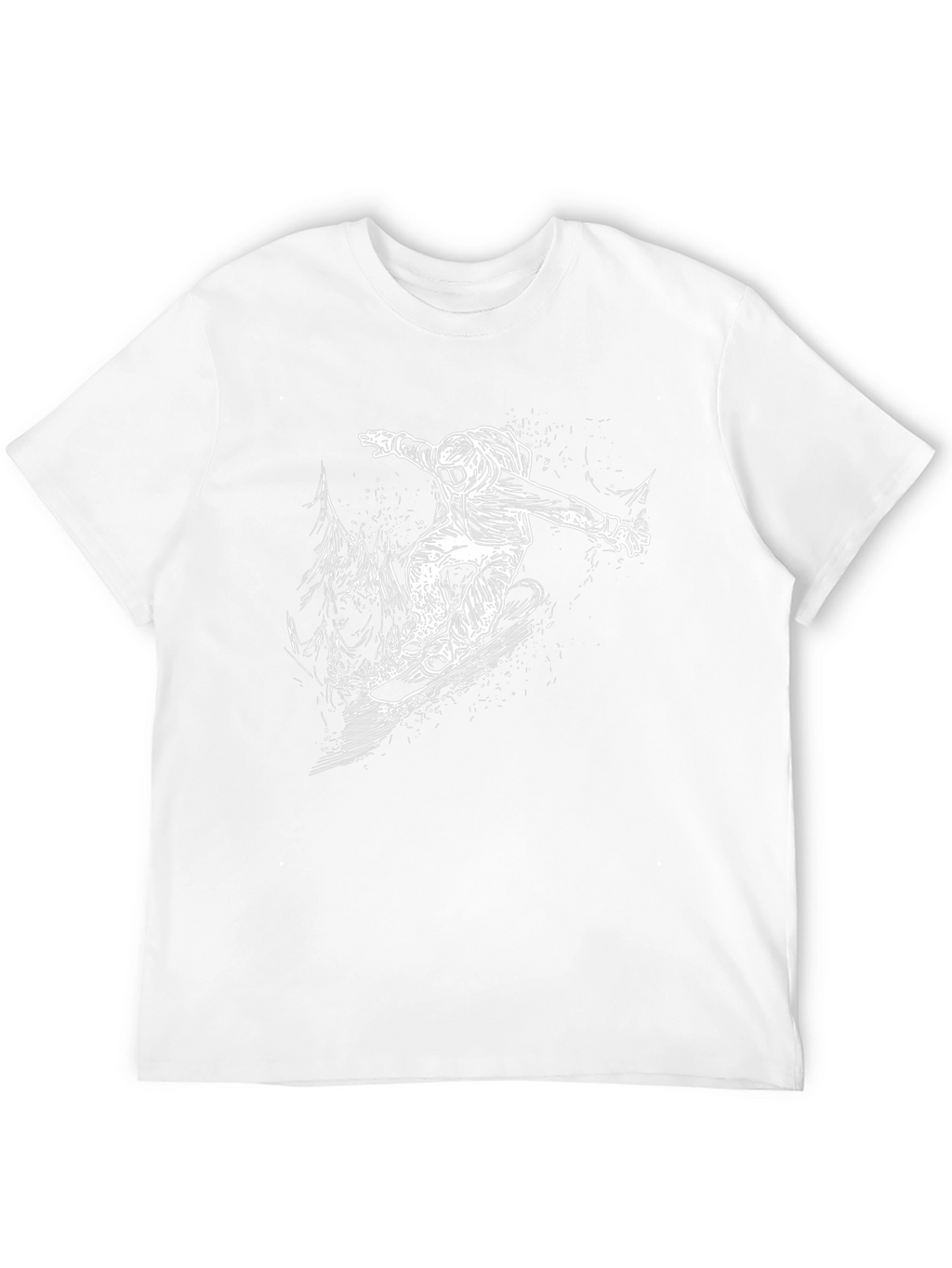 Snowboarder Graphic Black T-Shirt