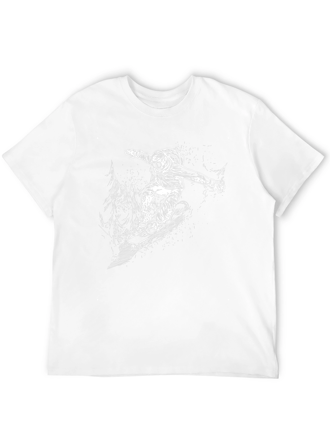 Snowboarder Graphic Black T-Shirt