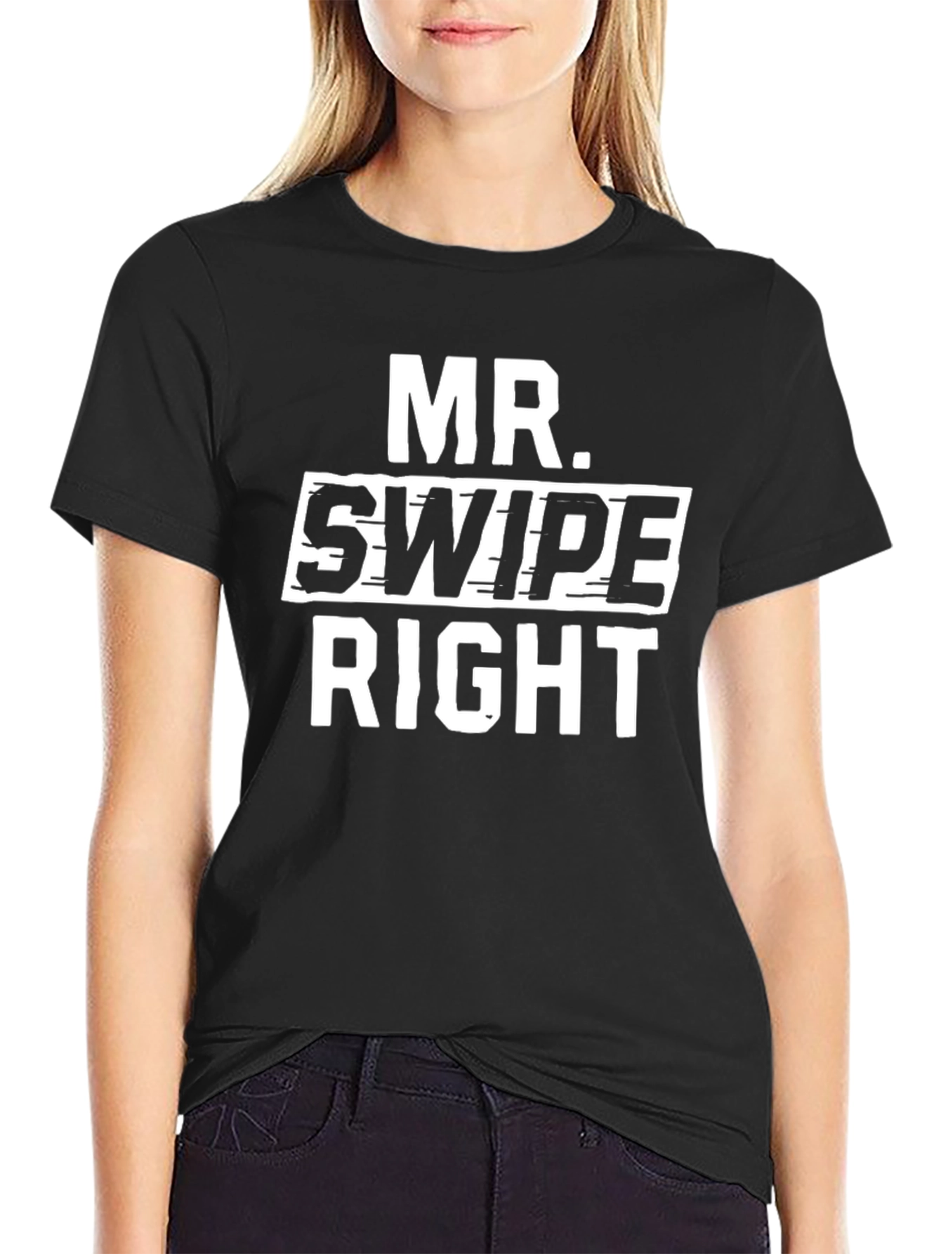Mr. Swipe Right - Novelty Graphic T-Shirt