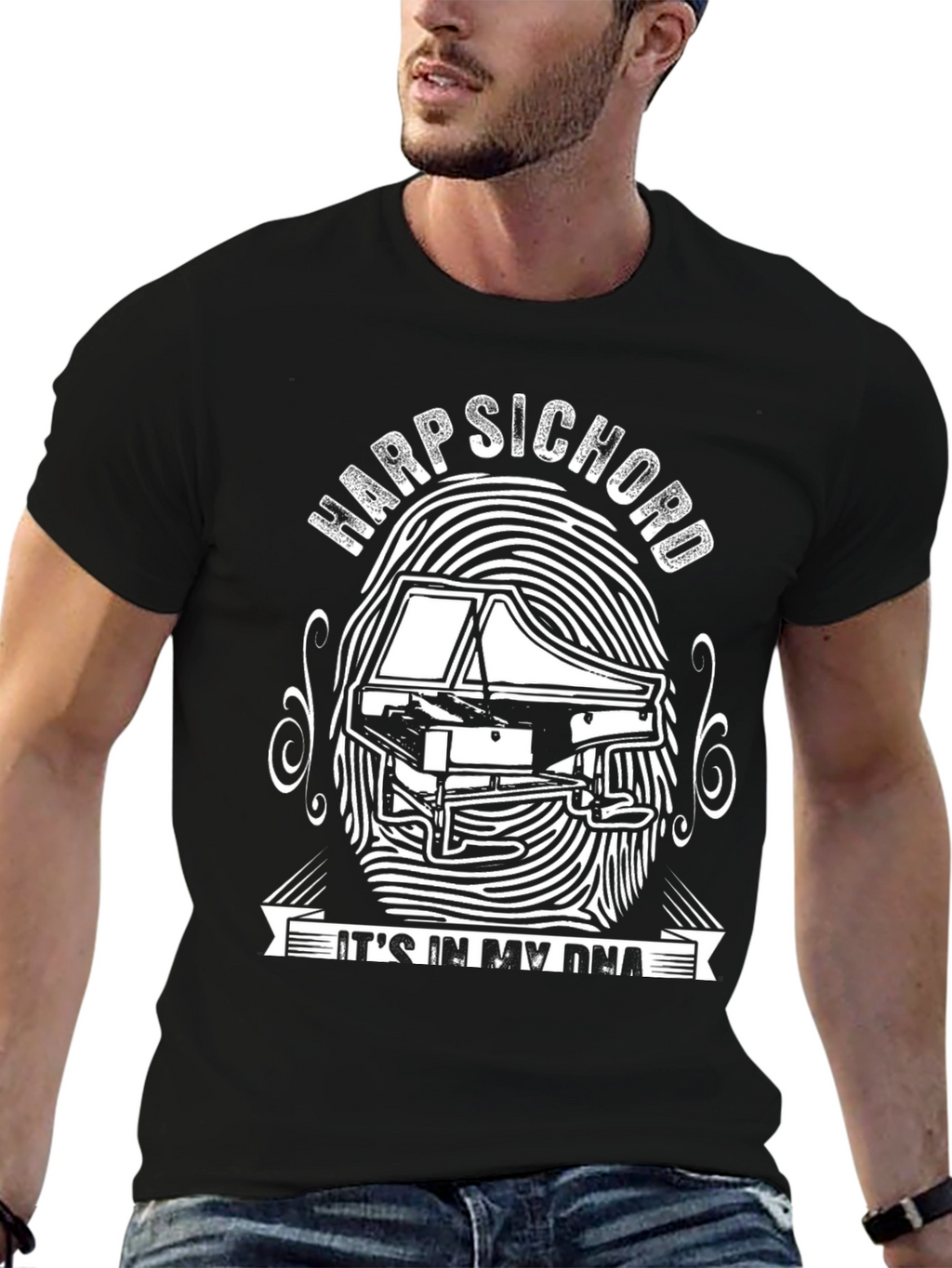 Harpsichord DNA T-Shirt - Music Lover Tee