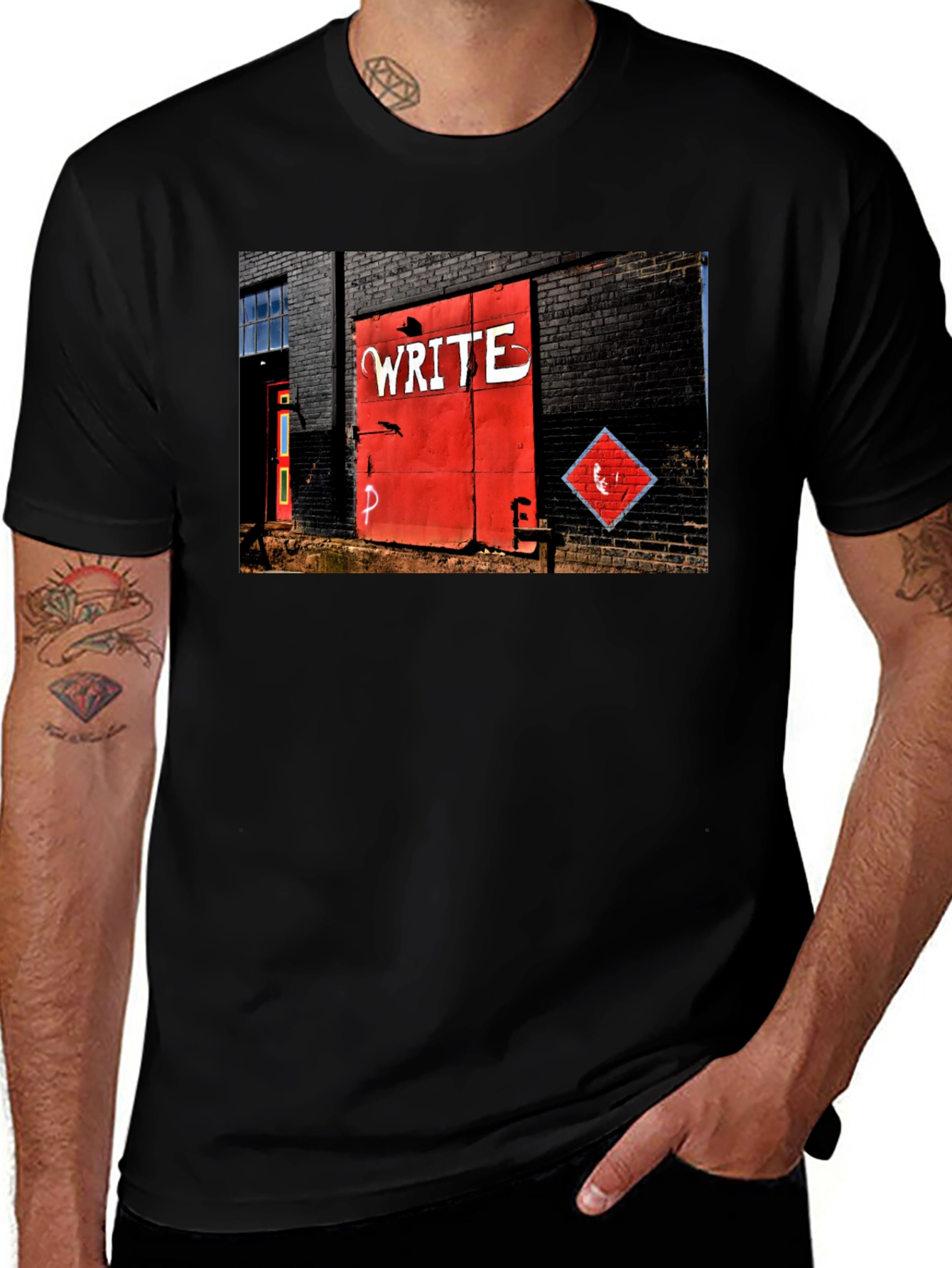 Urban Art Tee - Write on Brick