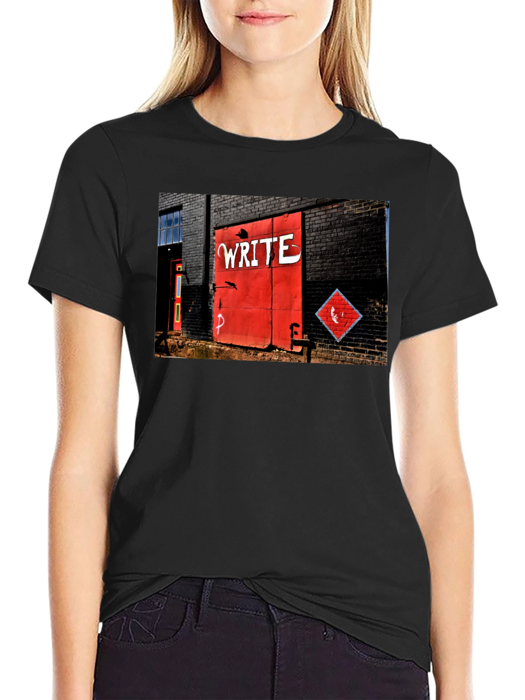 Urban Art Tee - Write on Brick