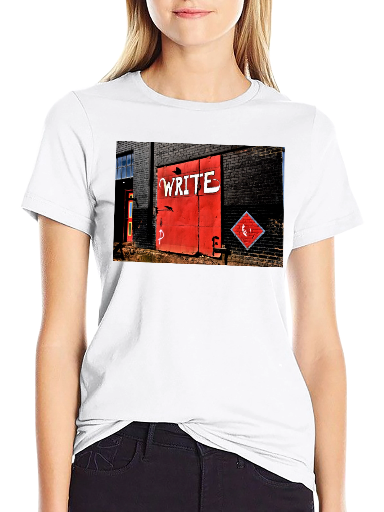 Urban Art Tee - Write on Brick