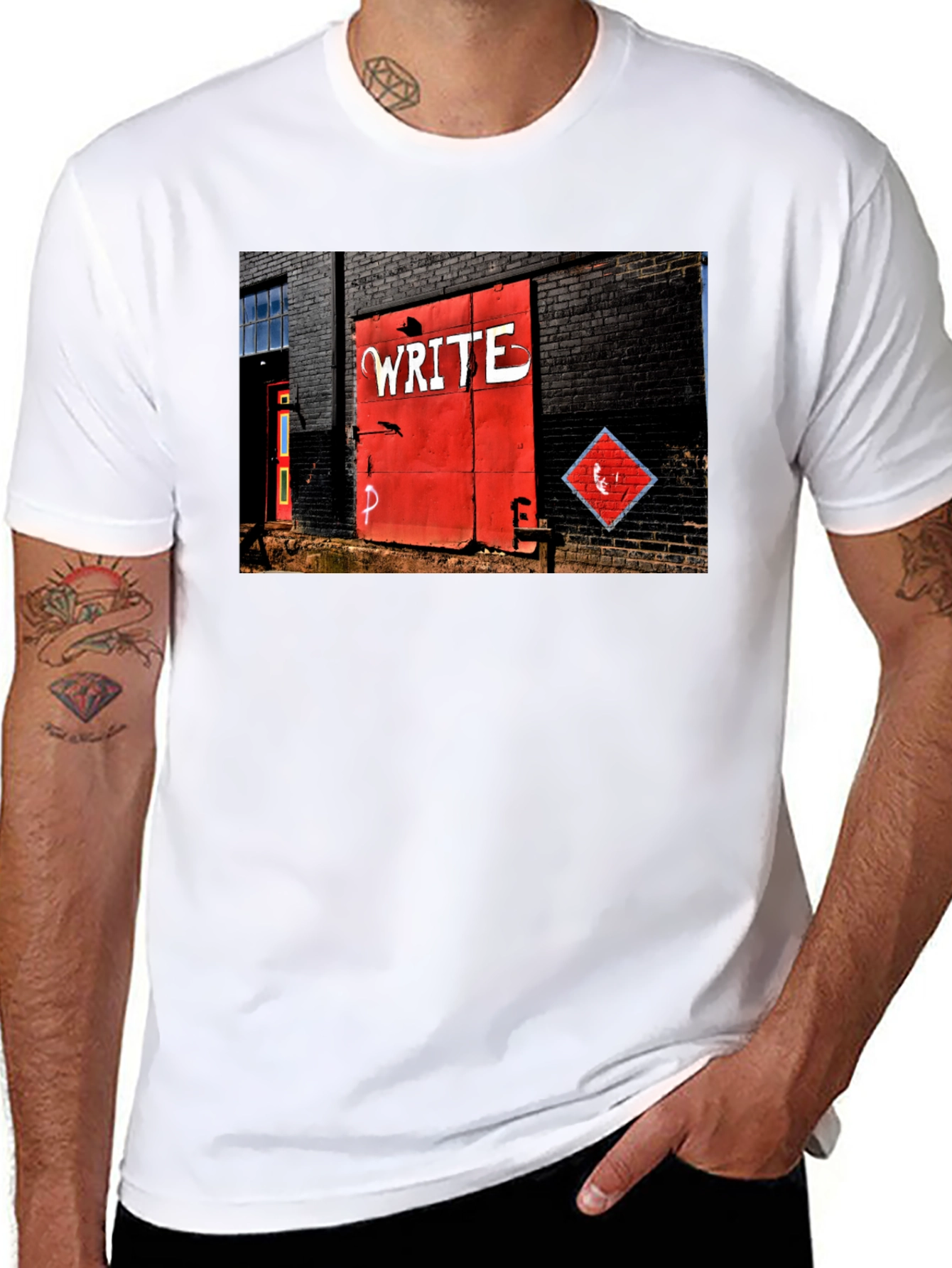 Urban Art Tee - Write on Brick