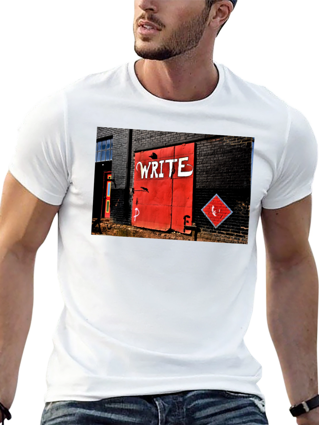Urban Art Tee - Write on Brick