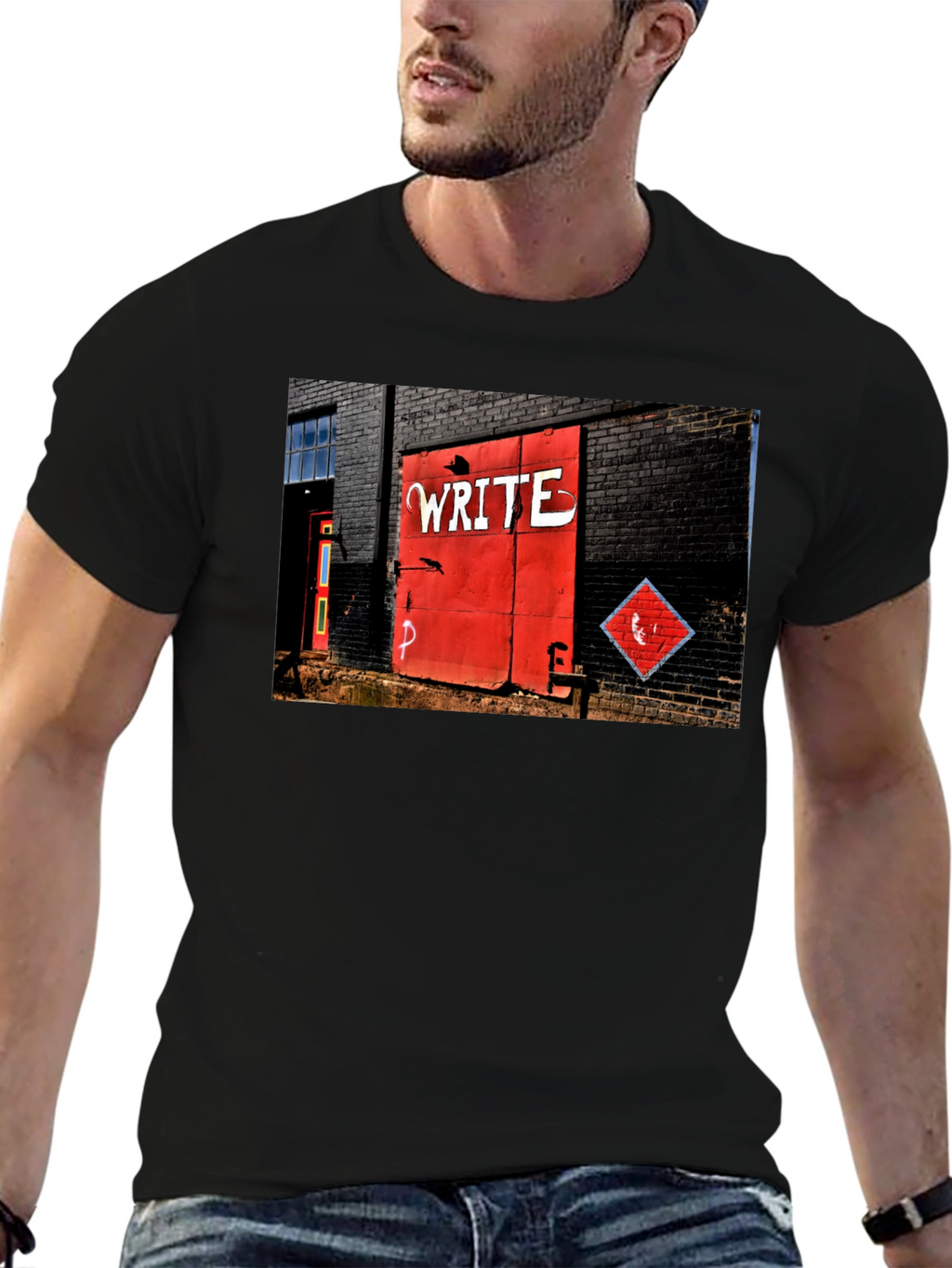 Urban Art Tee - Write on Brick