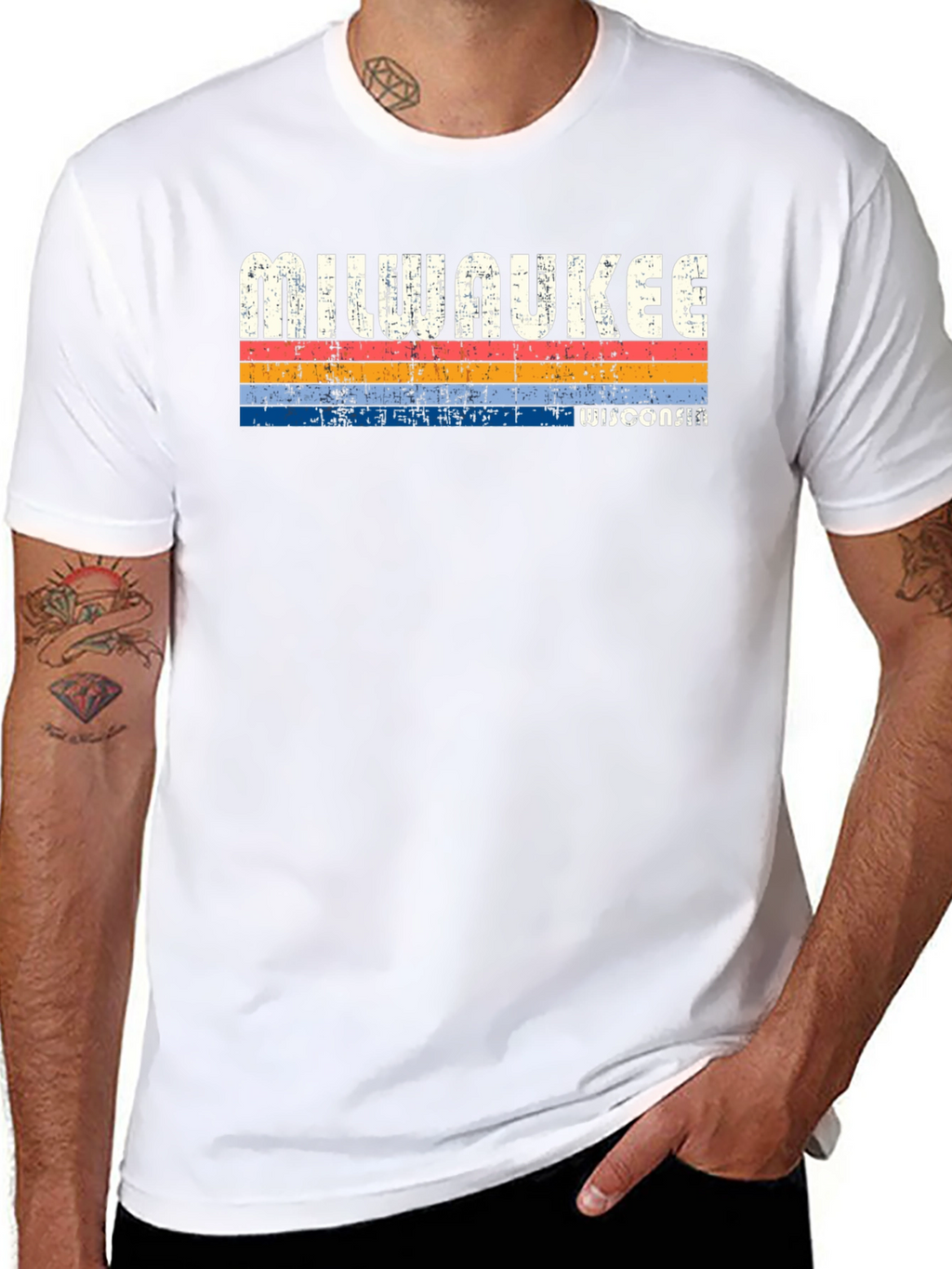 Milwaukee Wisconsin Retro Graphic T-Shirt