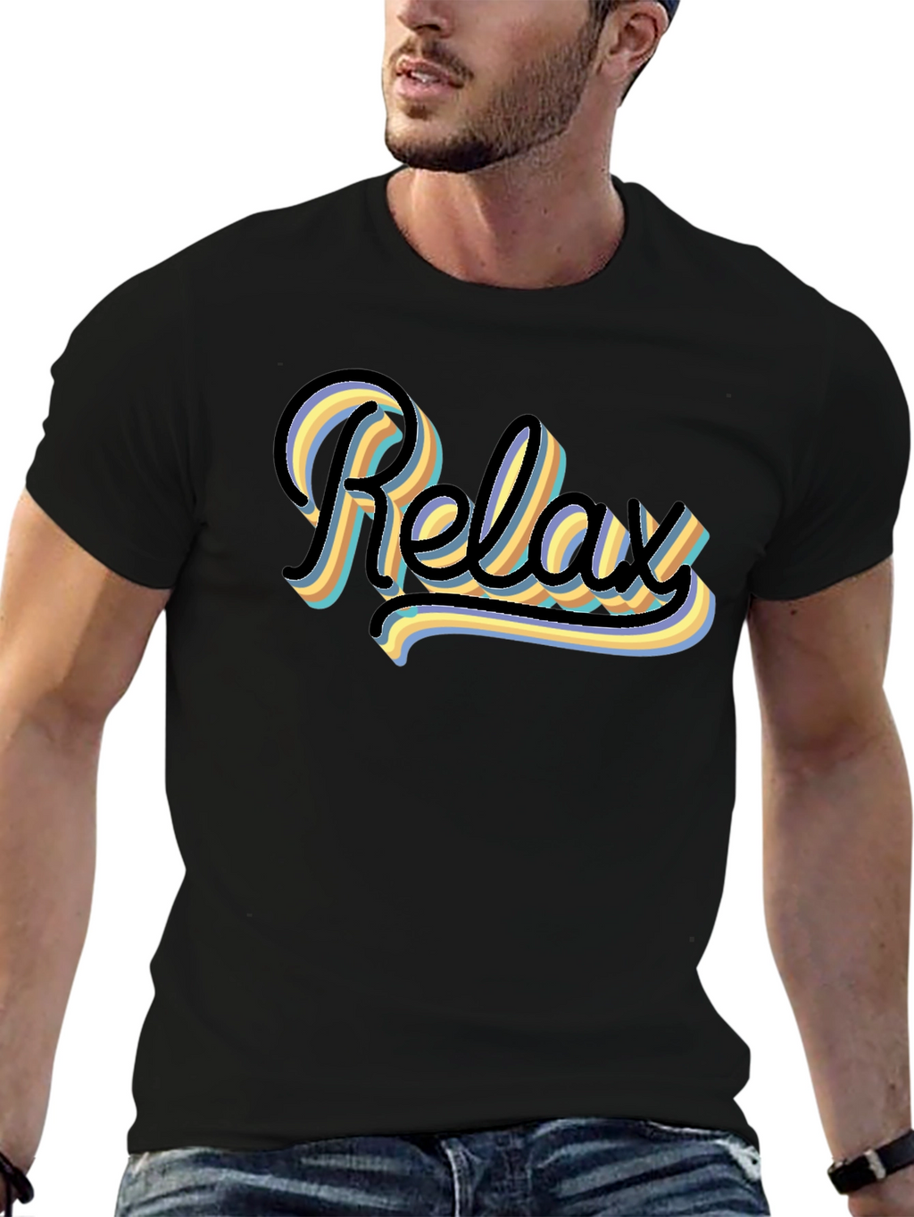 Relax Graphic T-Shirt - Retro Style