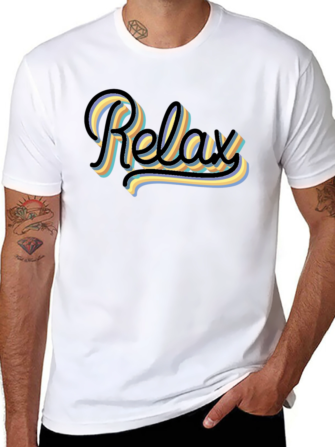 Relax Graphic T-Shirt - Retro Style