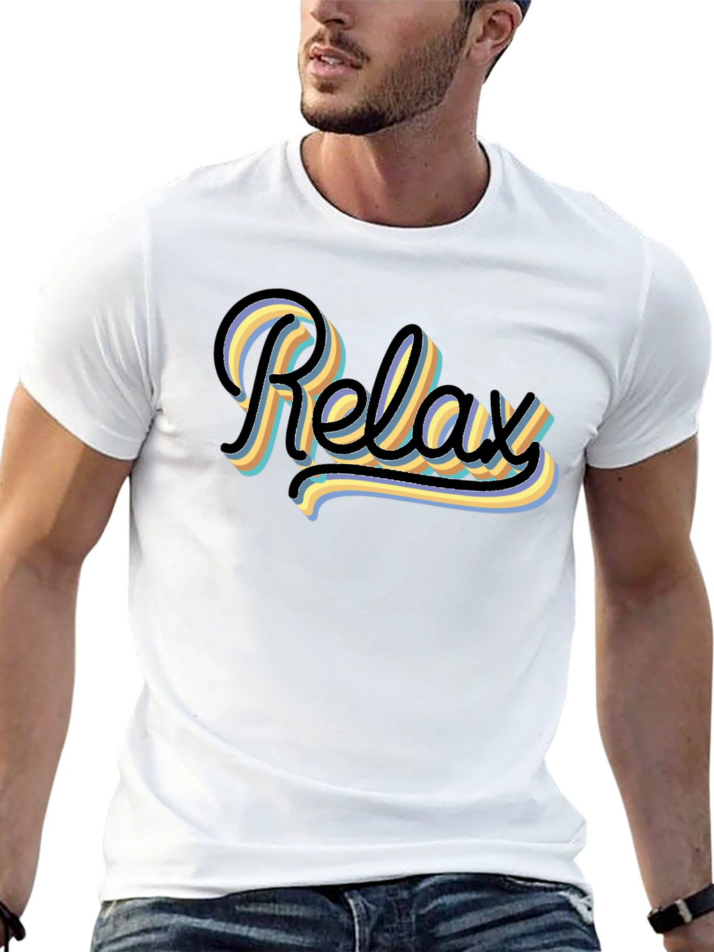 Relax Graphic T-Shirt - Retro Style