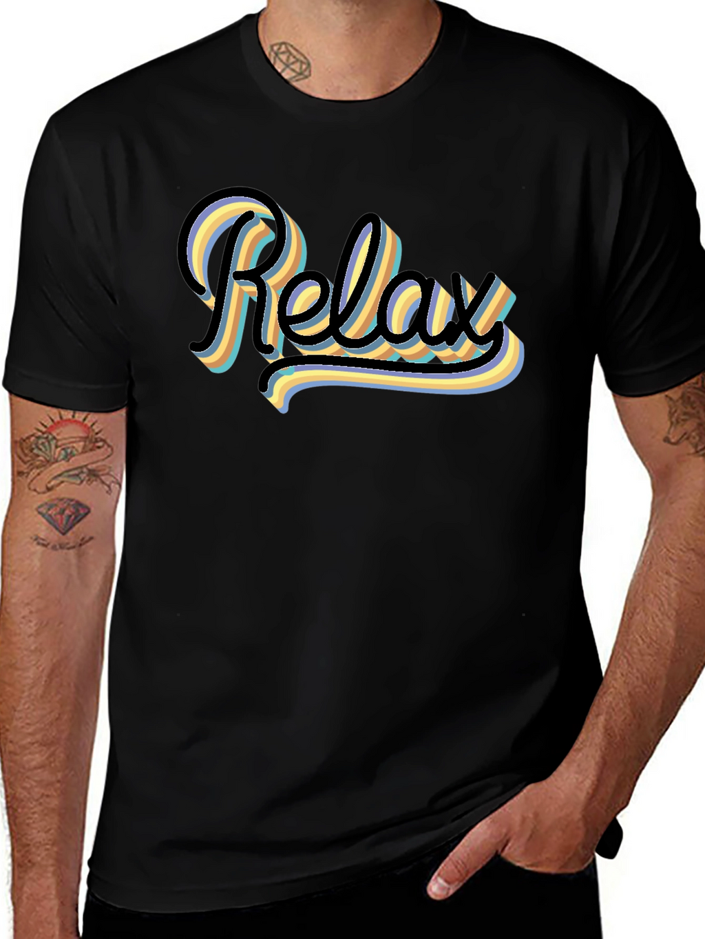 Relax Graphic T-Shirt - Retro Style