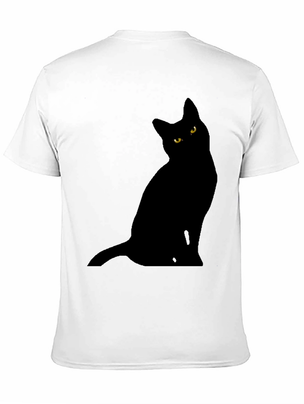Black Cat Graphic Tee - Mens Crew Neck
