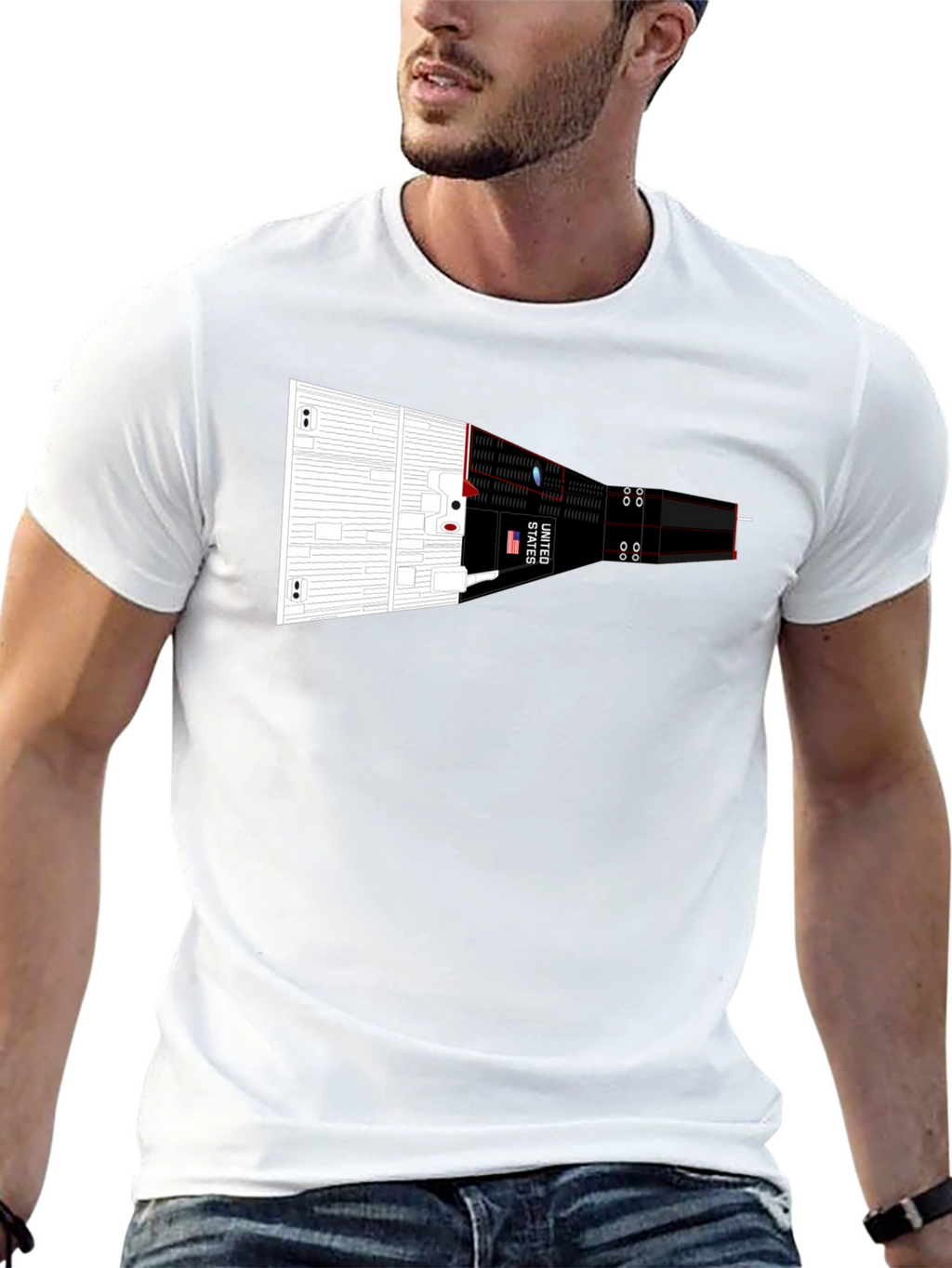 Rocket Spacecraft Graphic Tee