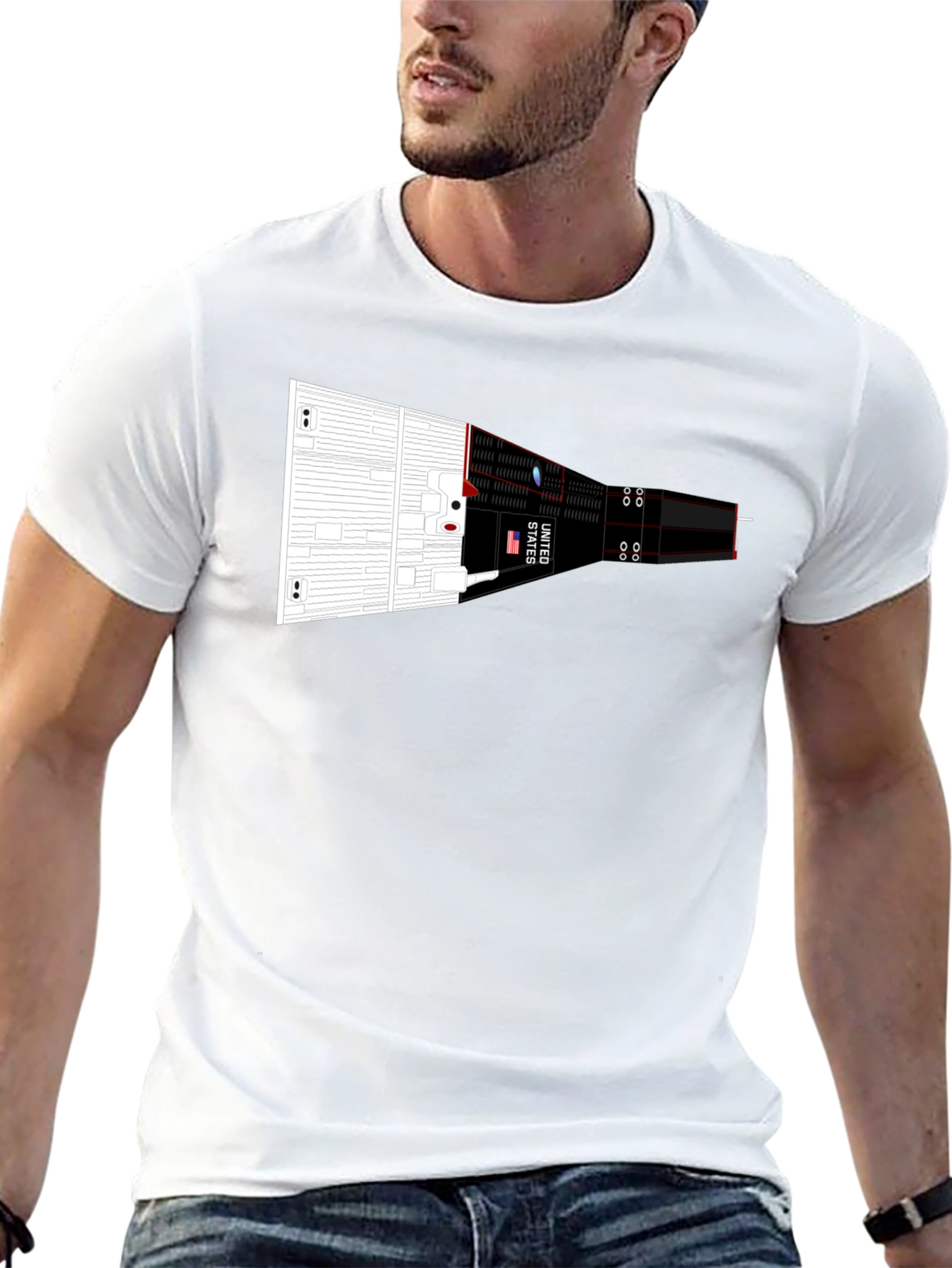 Rocket Spacecraft Graphic Tee