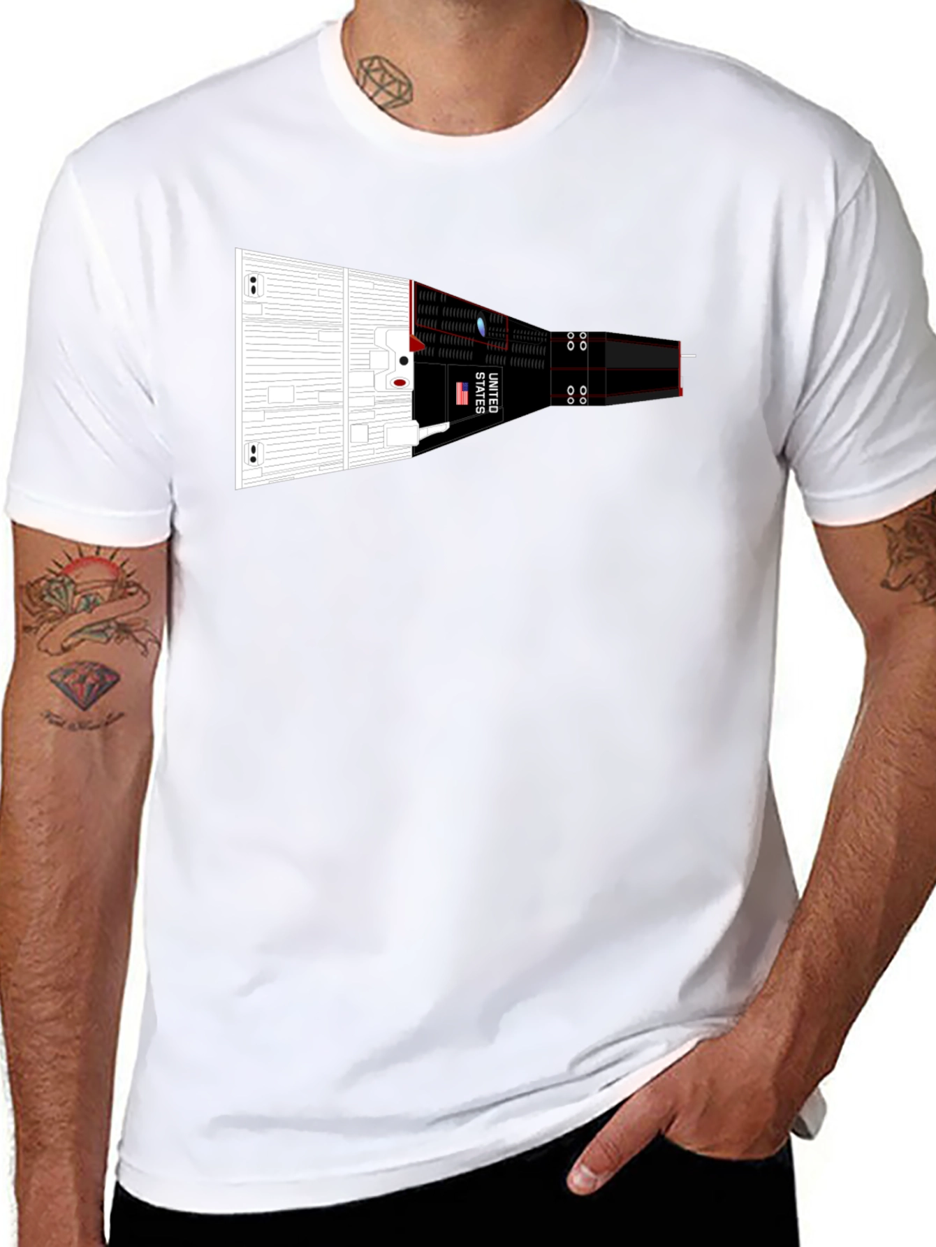 Rocket Spacecraft Graphic Tee