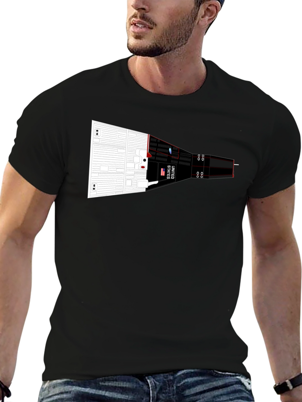 Rocket Spacecraft Graphic Tee