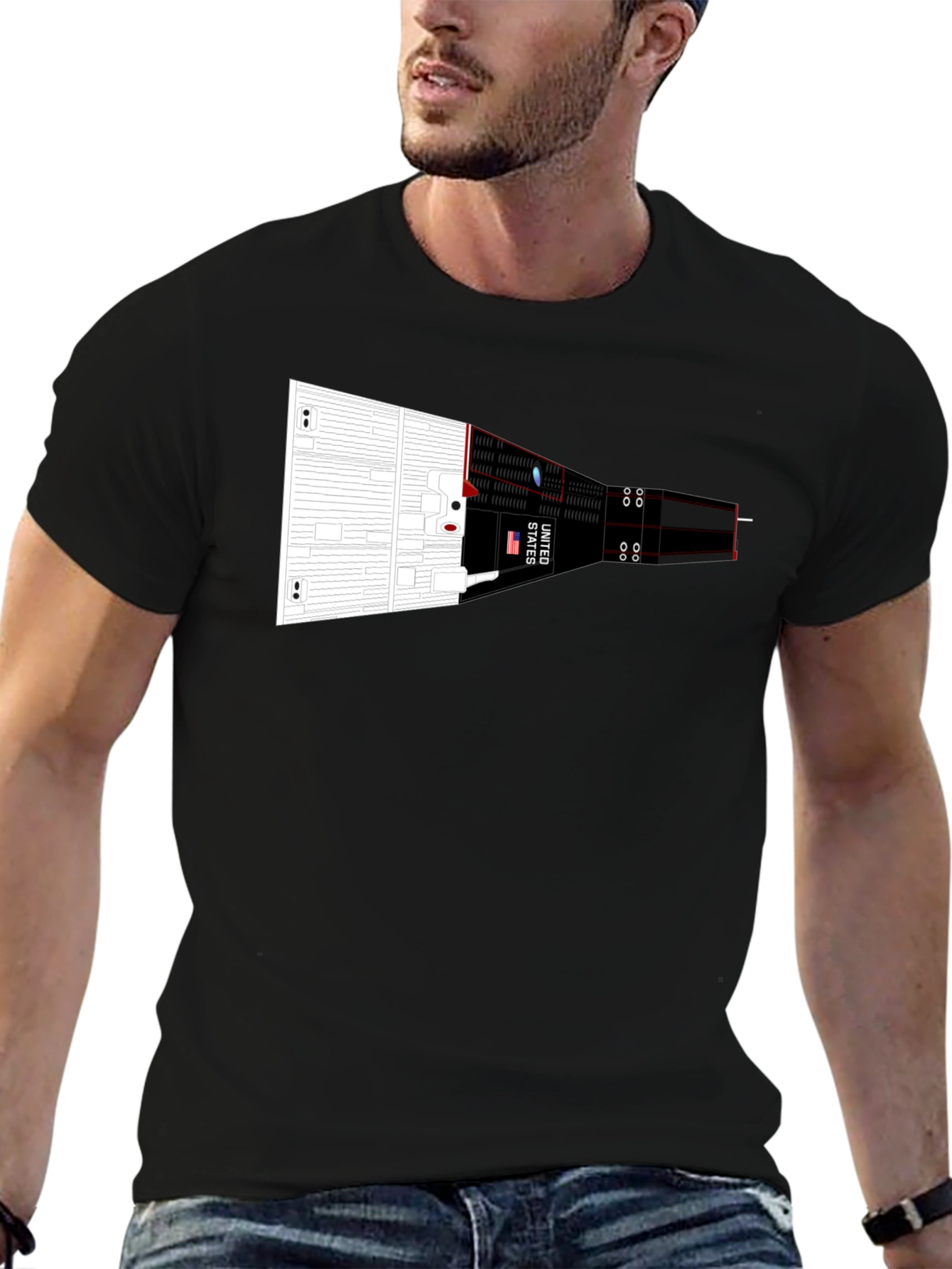 Rocket Spacecraft Graphic Tee