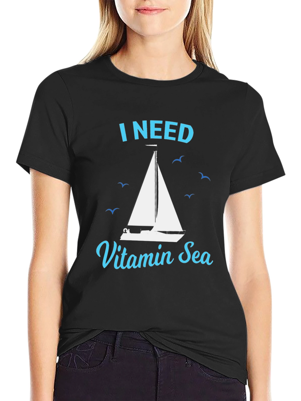 I Need Vitamin Sea T-Shirt Nautical Sailboat Tee