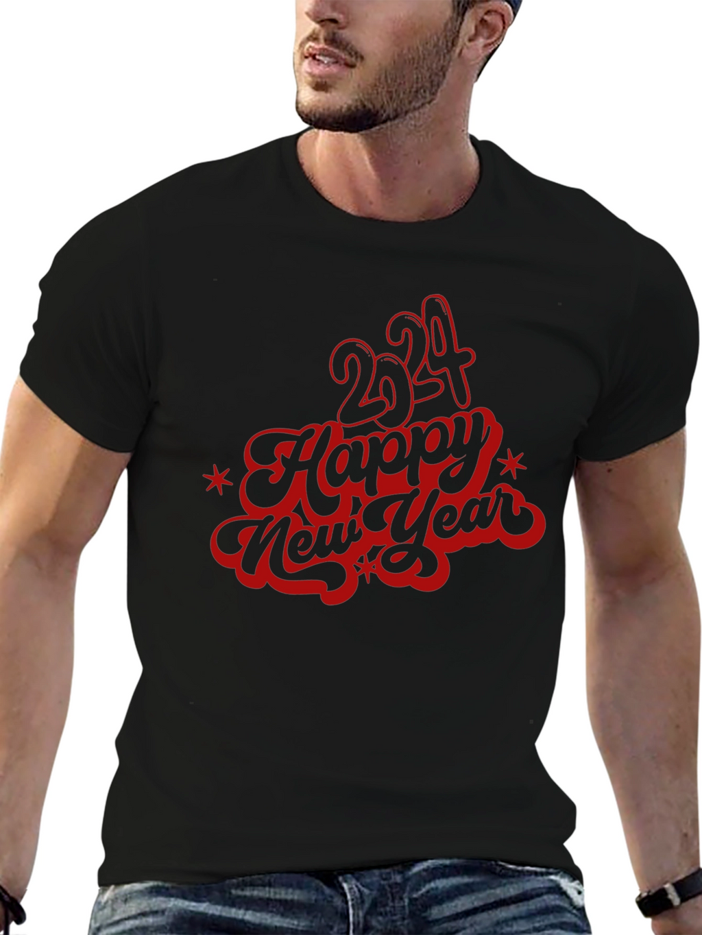 Happy New Year 2024 Graphic T-Shirt