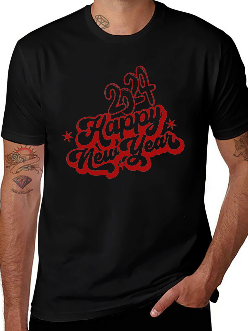 Happy New Year 2024 Graphic T-Shirt