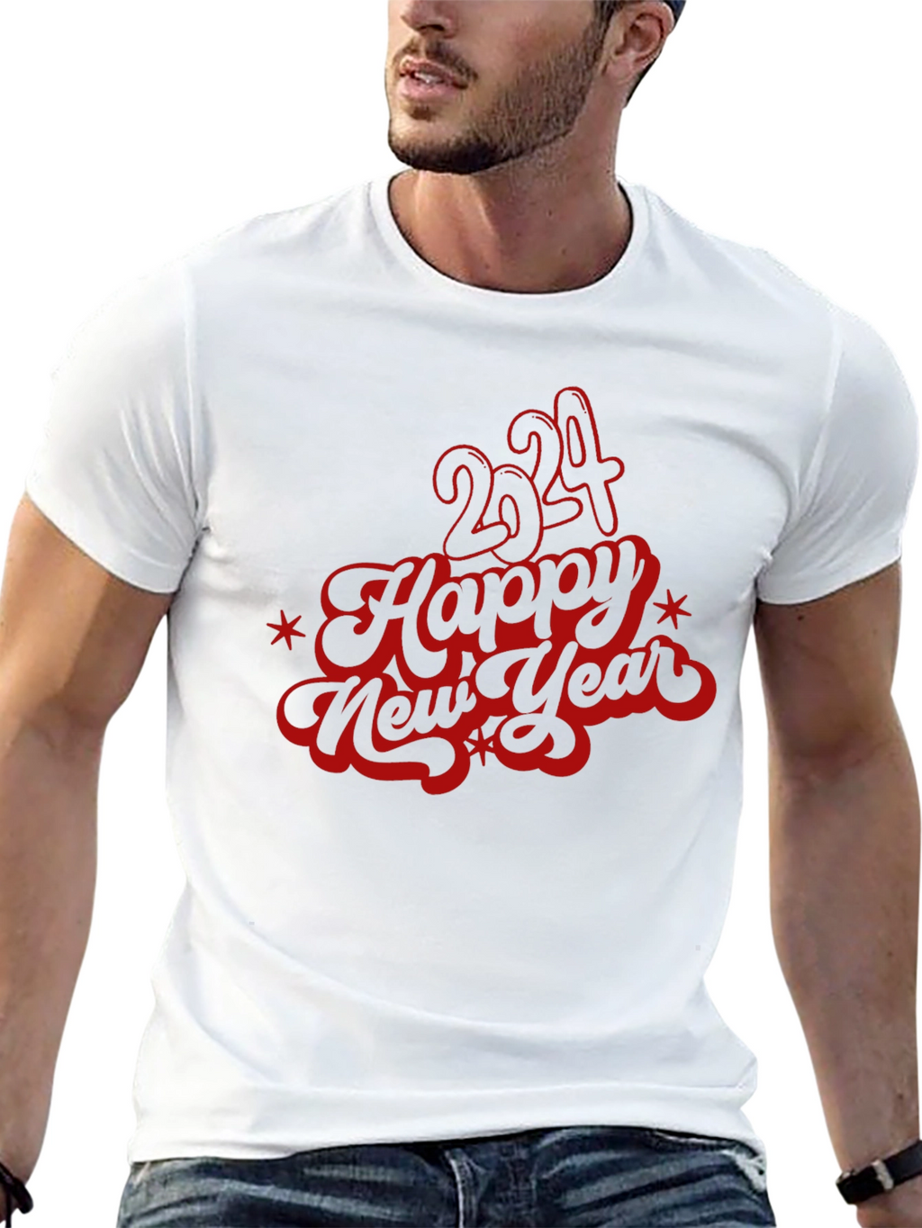 Happy New Year 2024 Graphic T-Shirt
