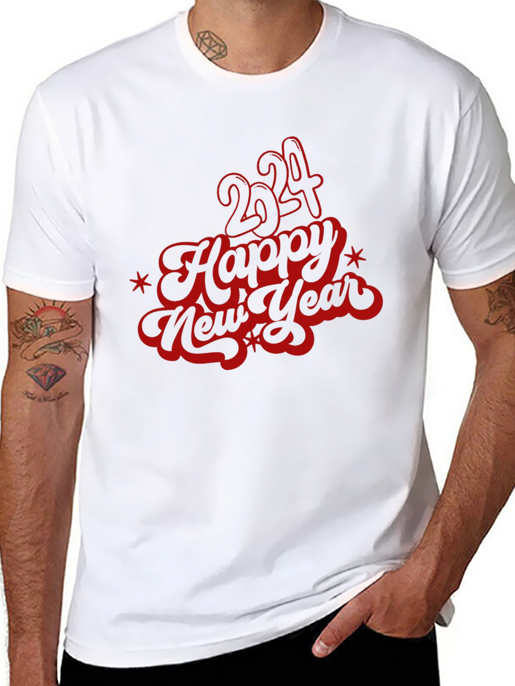 Happy New Year 2024 Graphic T-Shirt