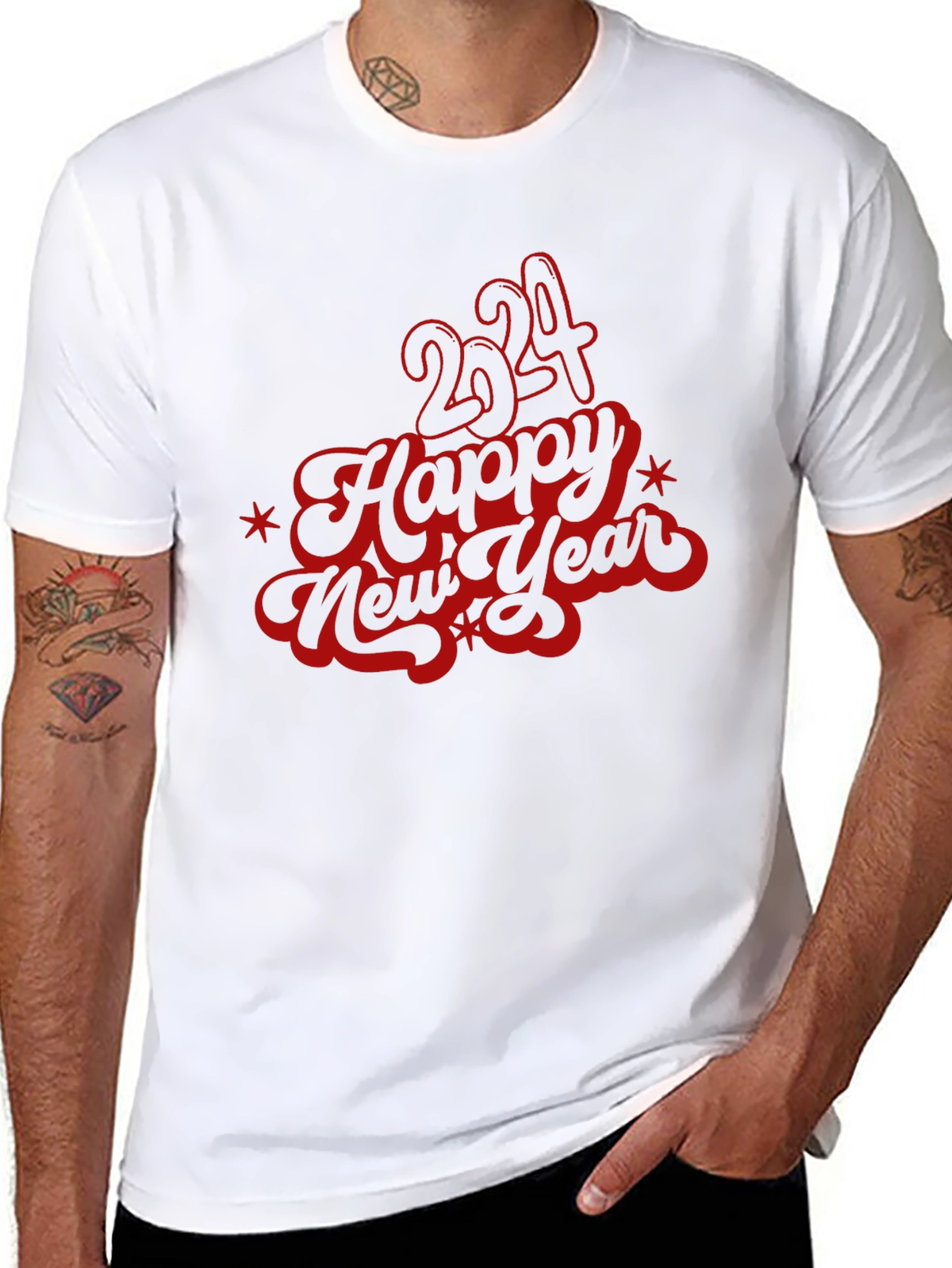 Happy New Year 2024 Graphic T-Shirt
