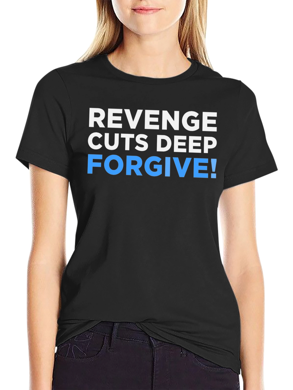 Revenge Cuts Deep Forgive Graphic T-Shirt