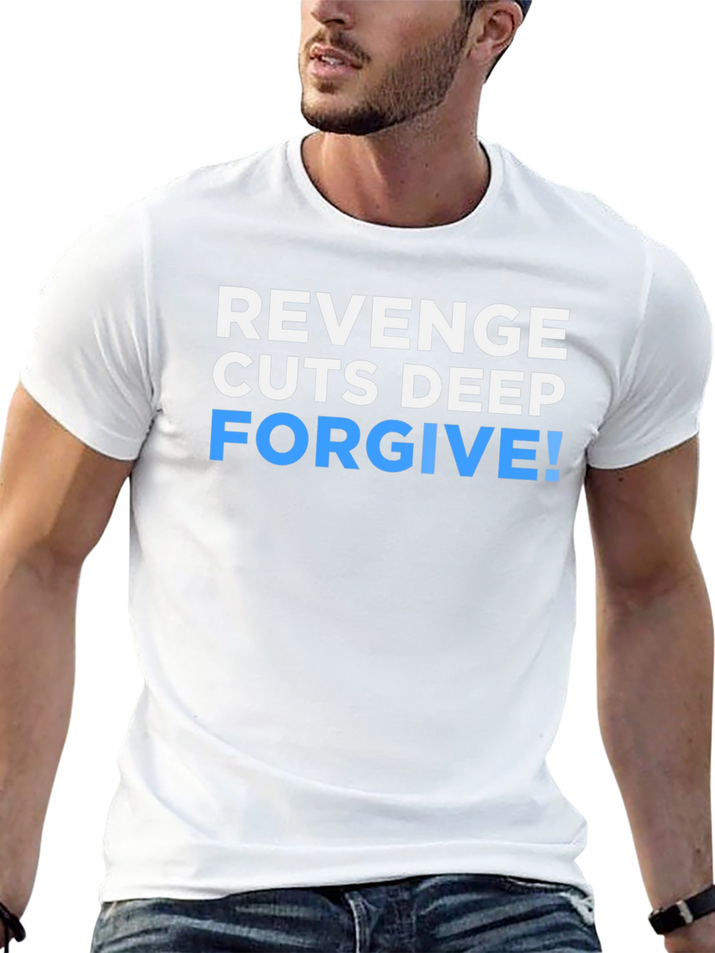Revenge Cuts Deep Forgive Graphic T-Shirt