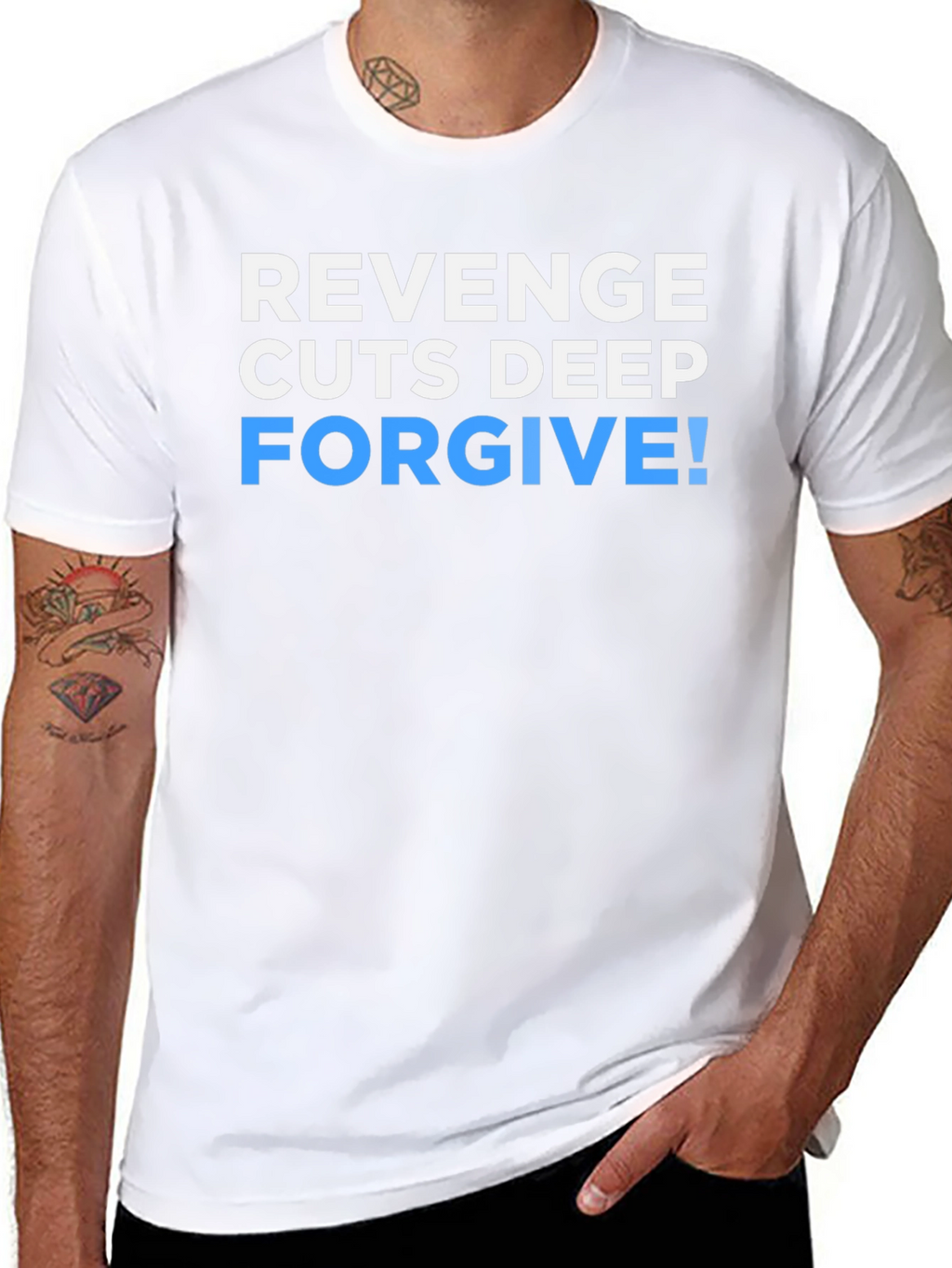 Revenge Cuts Deep Forgive Graphic T-Shirt
