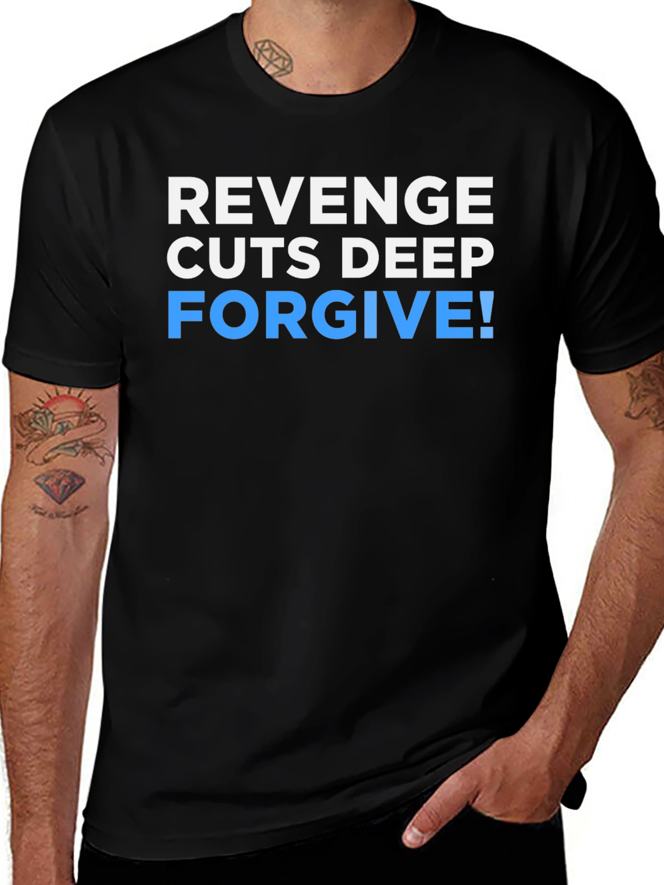 Revenge Cuts Deep Forgive Graphic T-Shirt