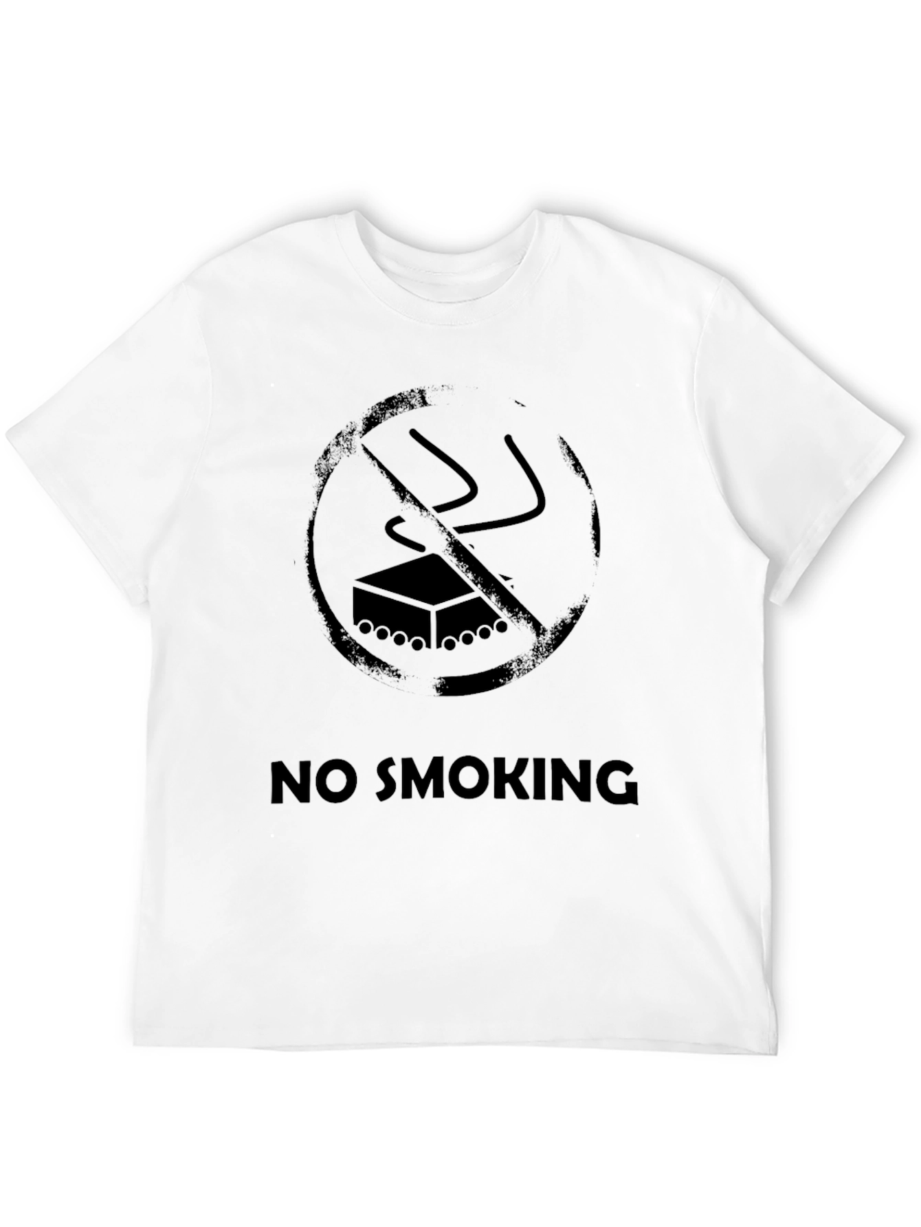 No Smoking Graphic Black T-Shirt