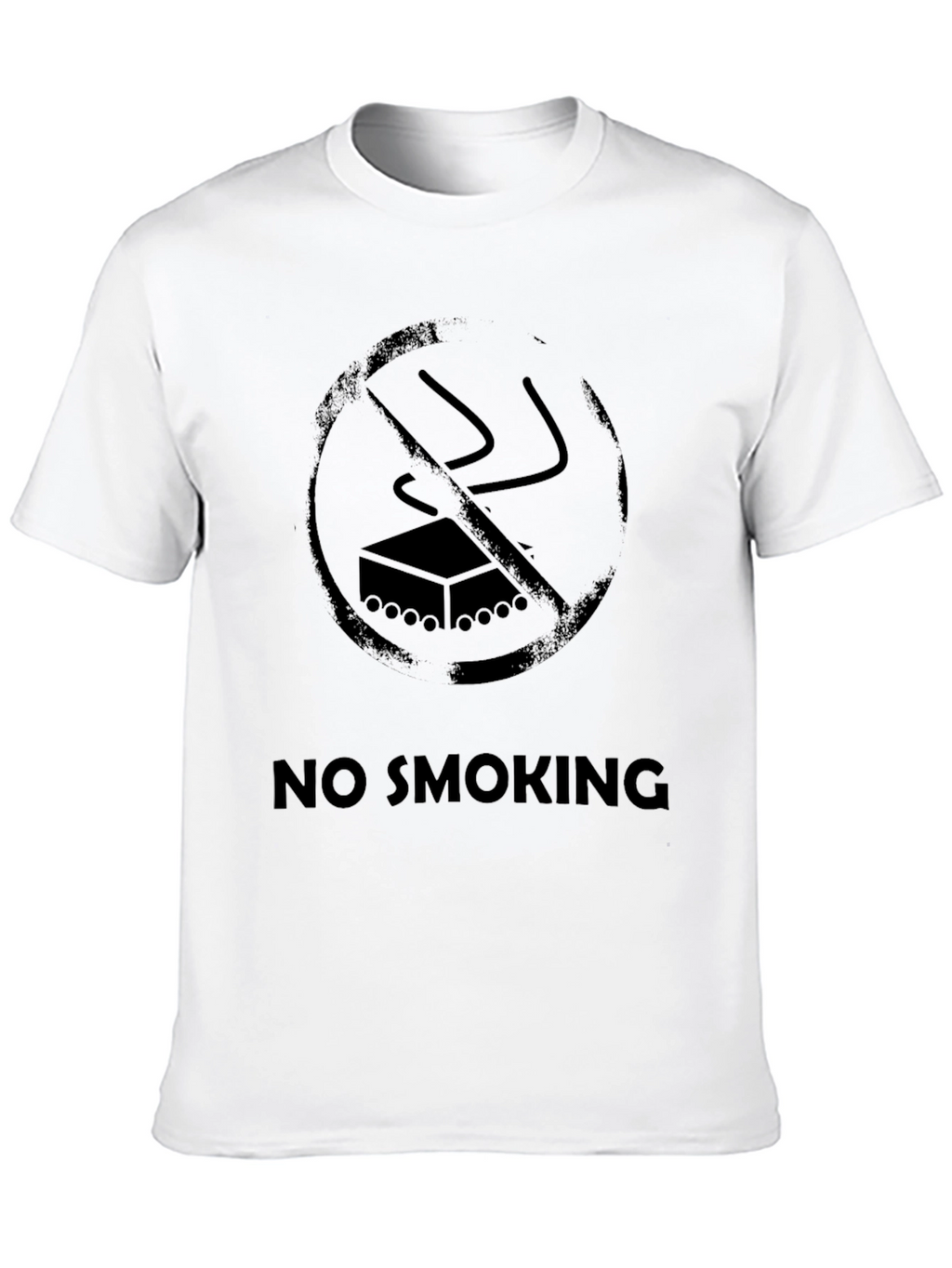 No Smoking Graphic Black T-Shirt