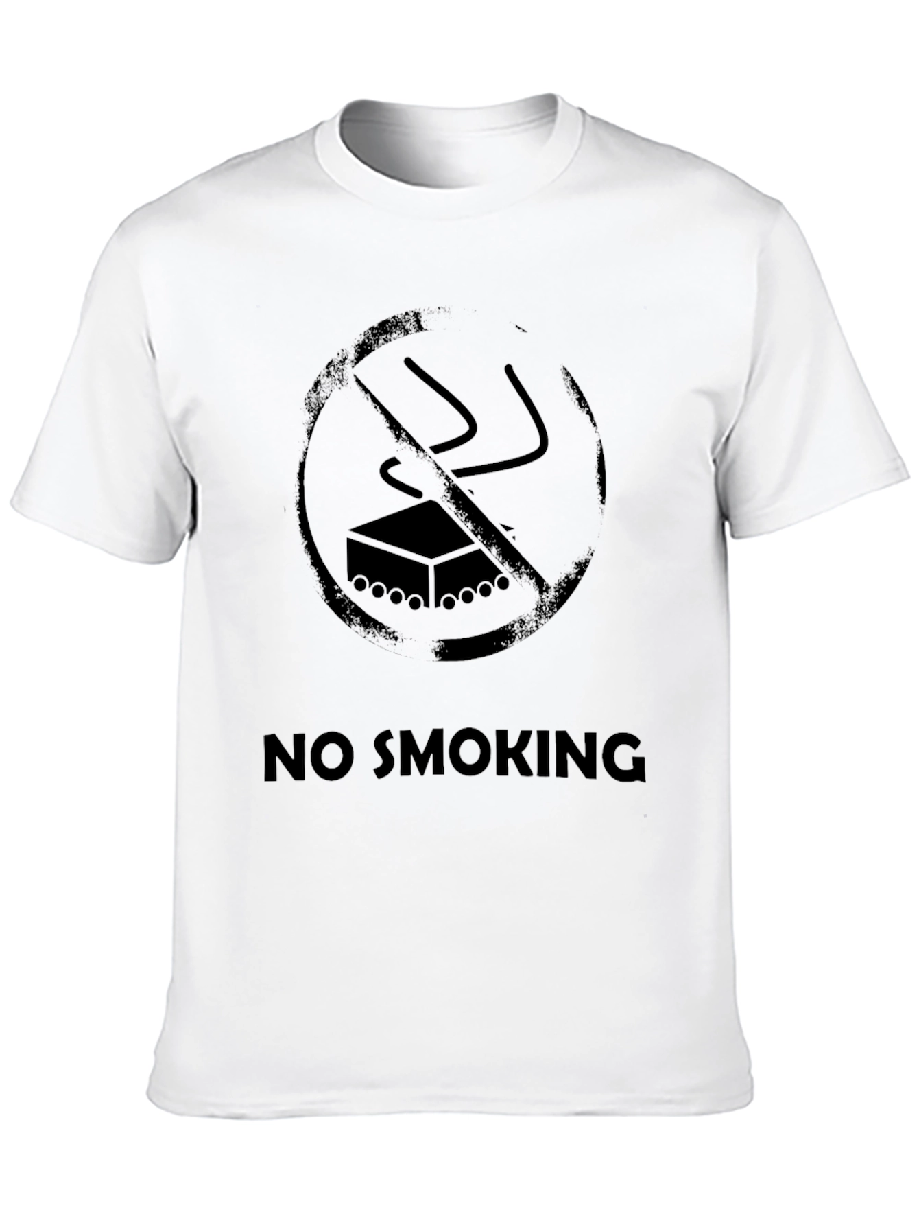 No Smoking Graphic Black T-Shirt